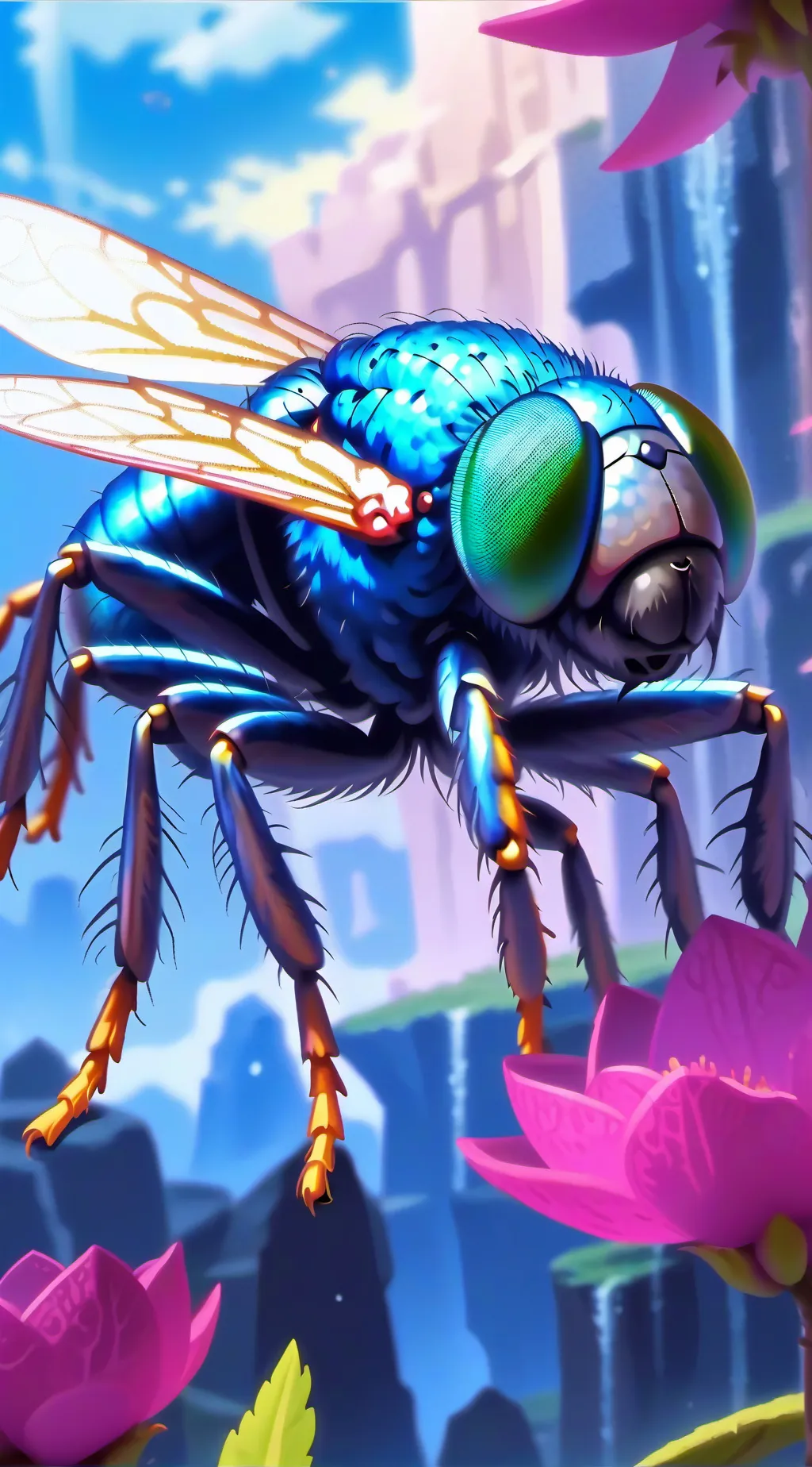 ai character: Annoying fly background