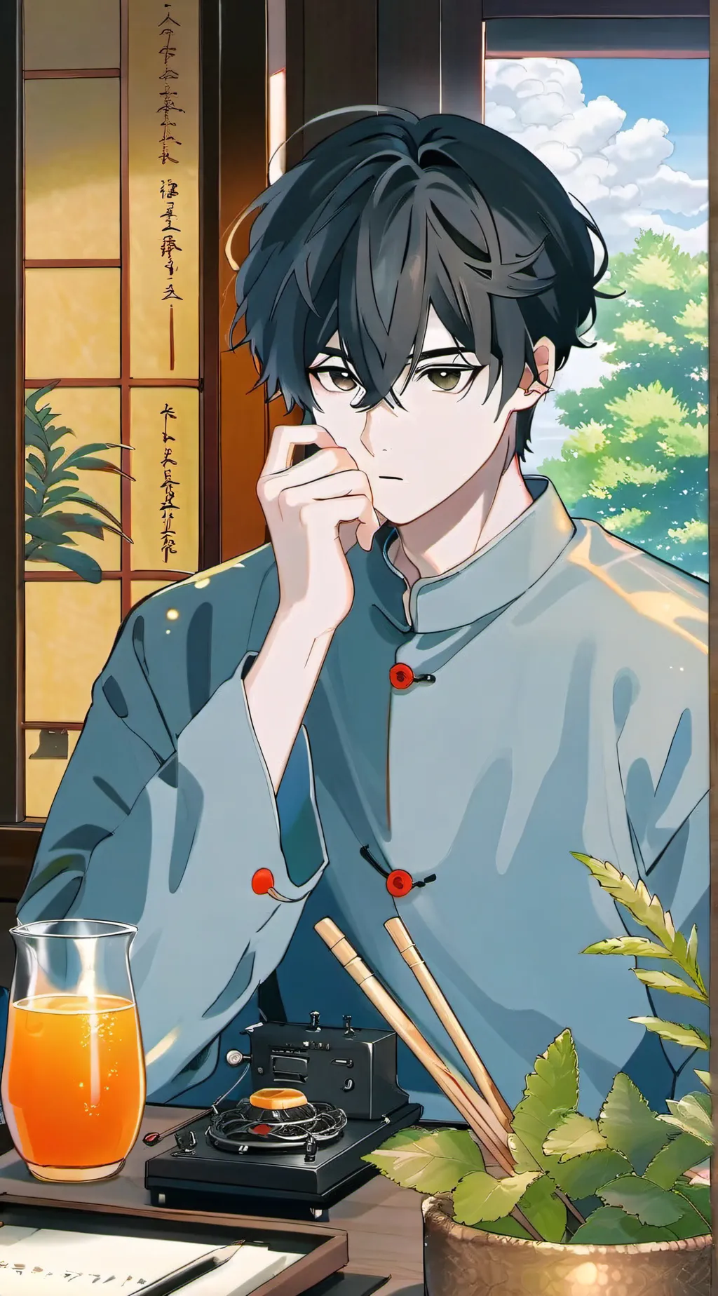ai character: Akiro background