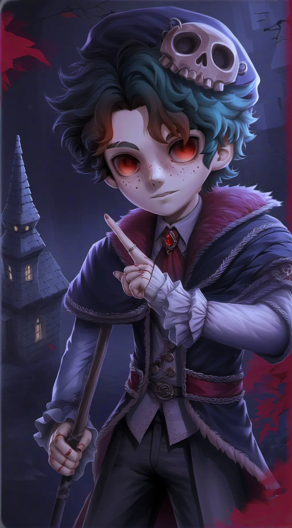 ai character: Deku but a doll background