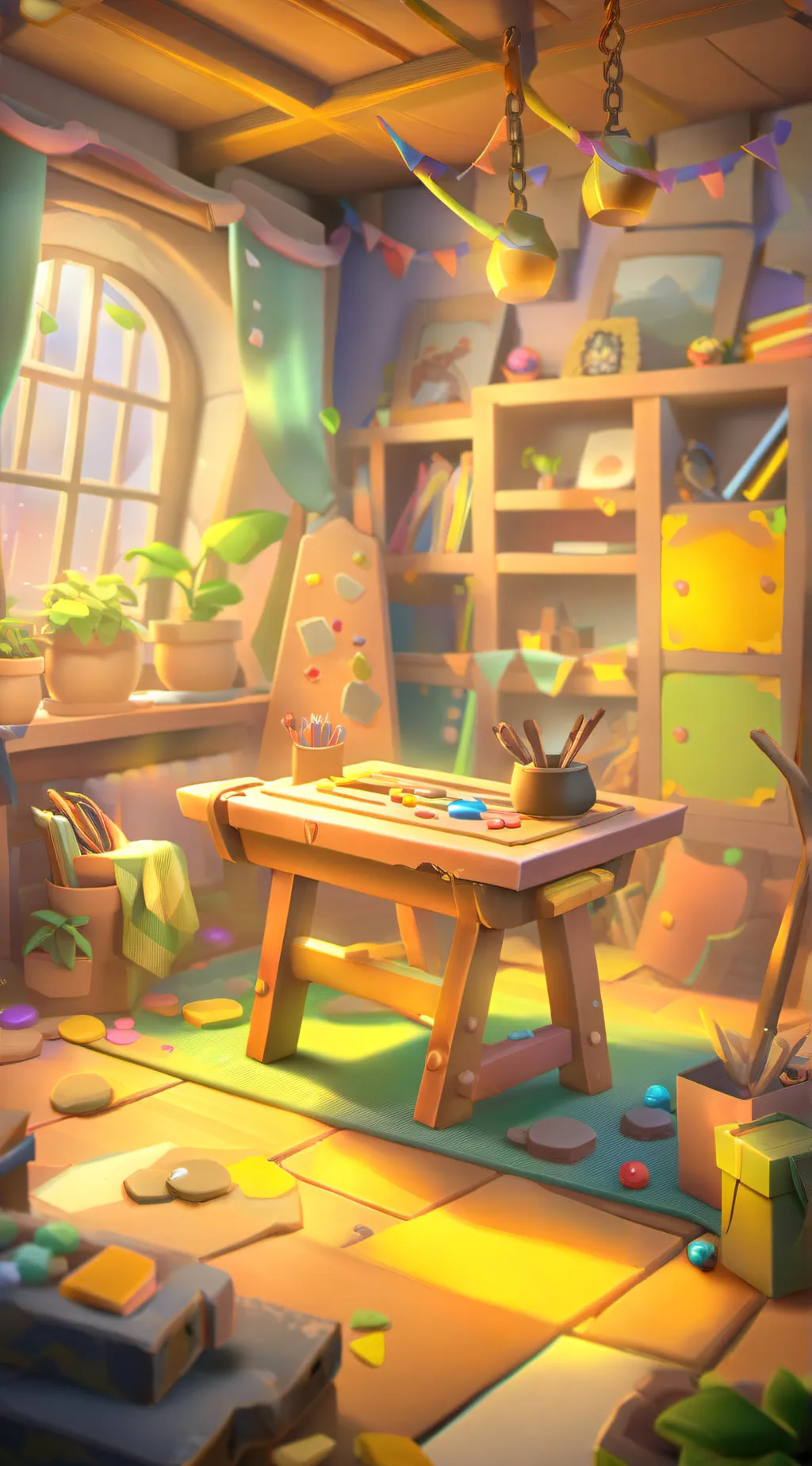 ai character: crafts ideas background