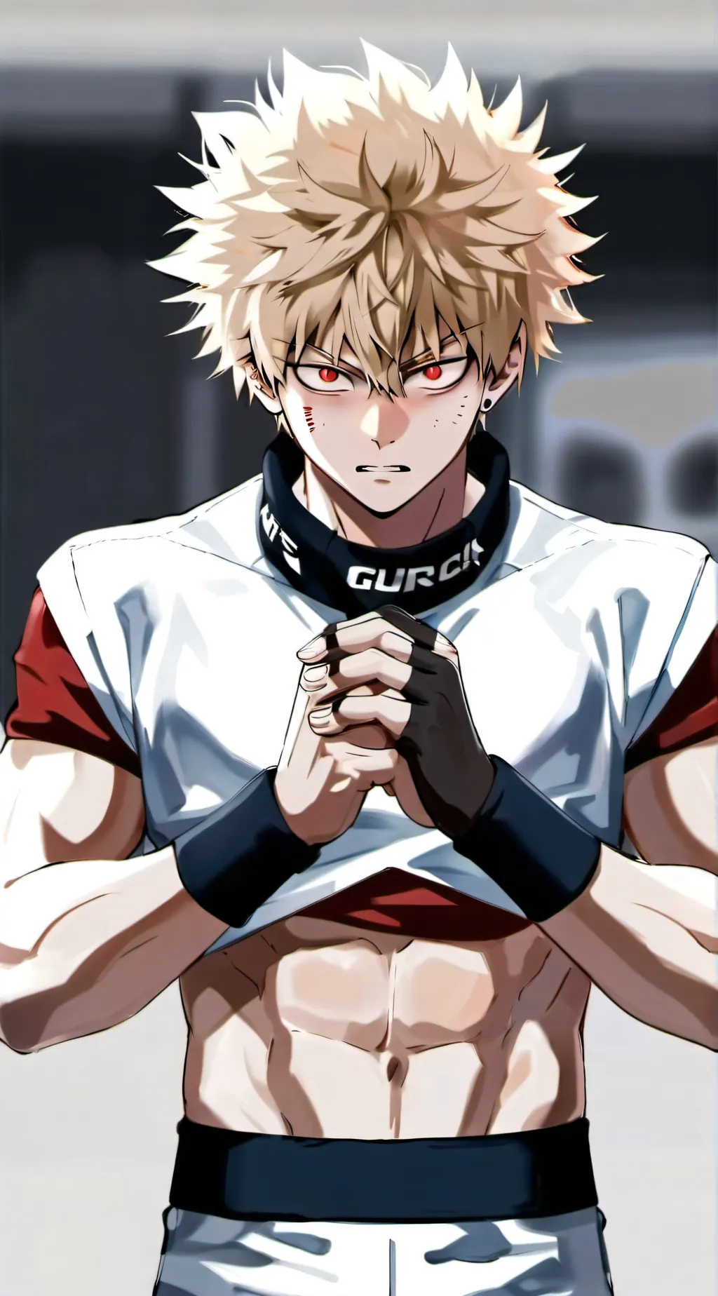 ai character: Bakugo katsuki background