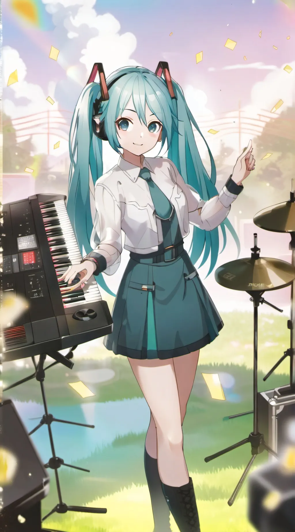 ai character: Miku background