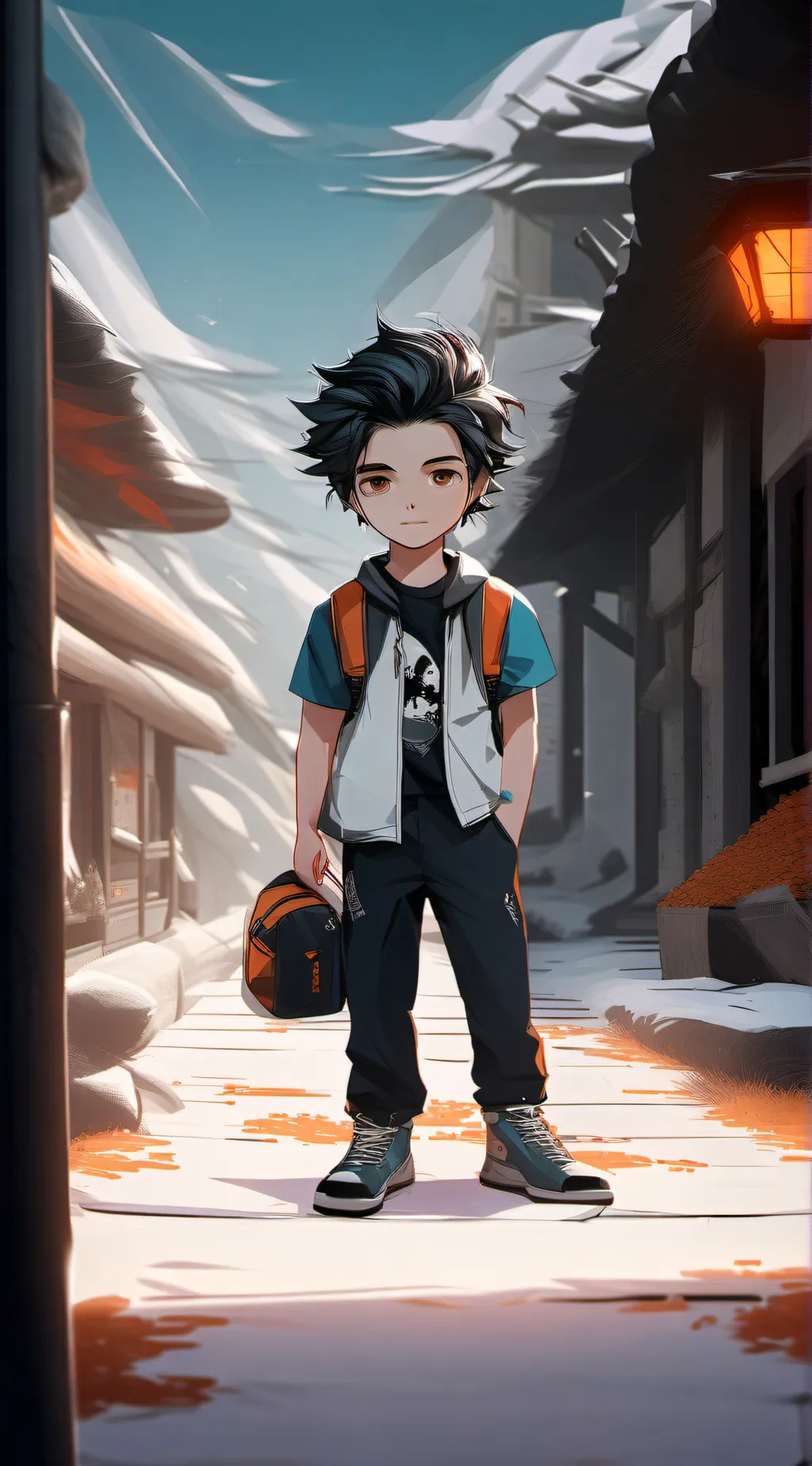 ai character: so so sus boy  background