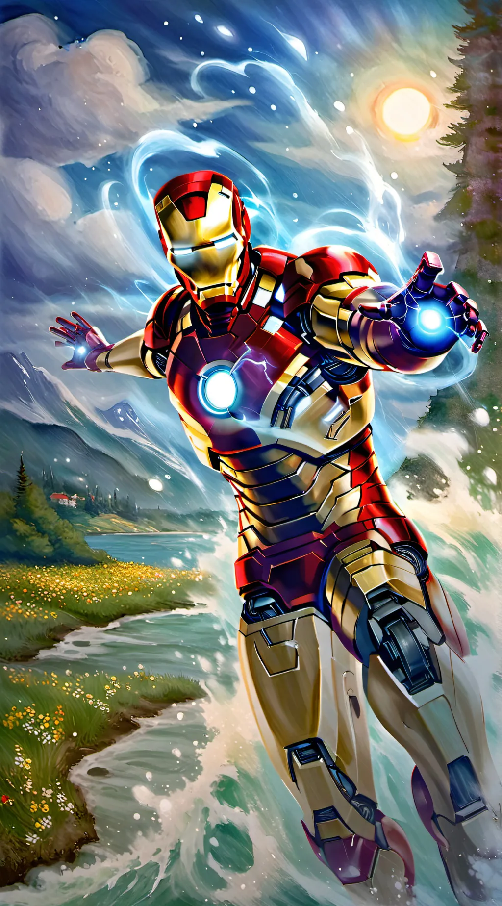 ai character: Iron Man background