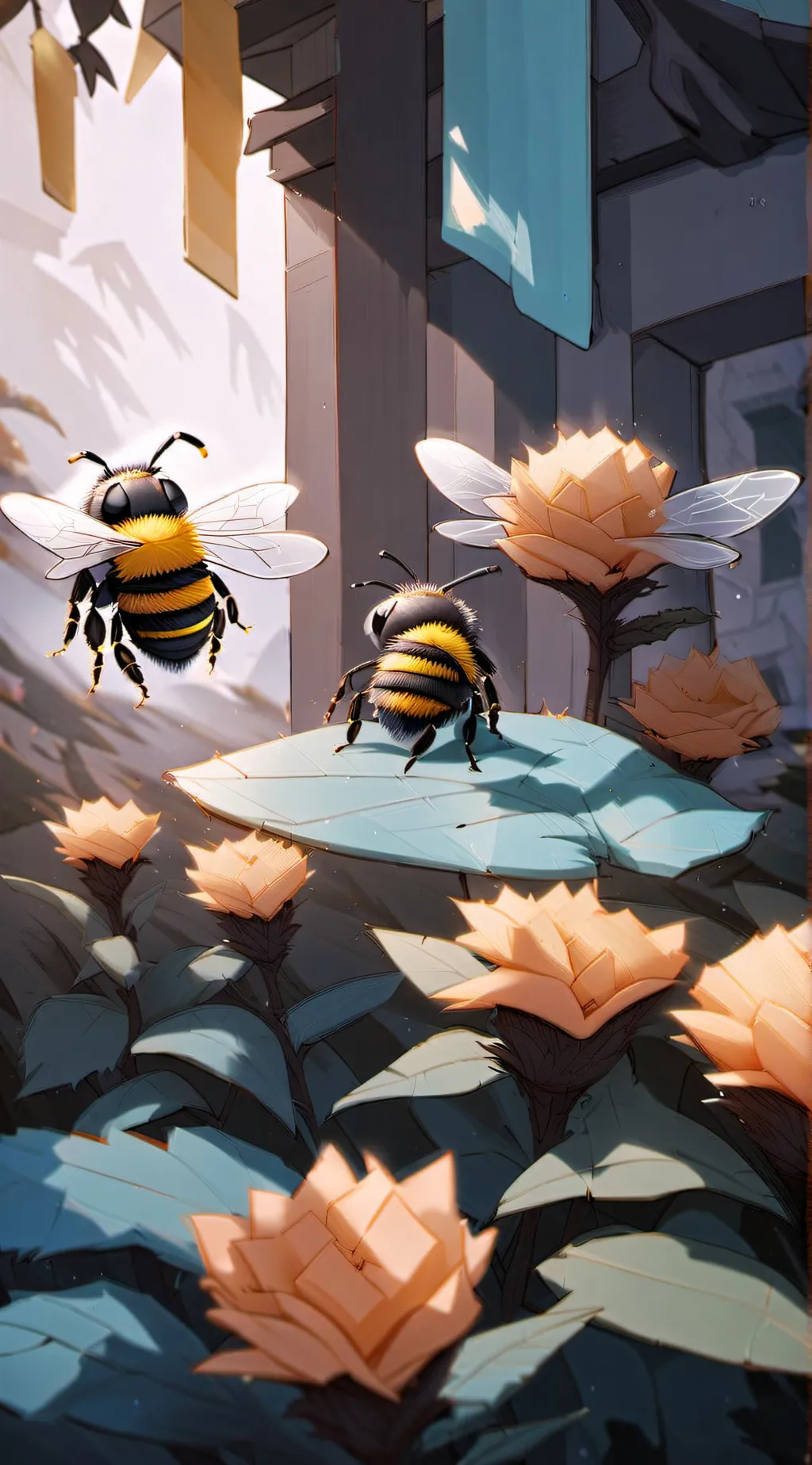 ai character: BuzzyBee  background