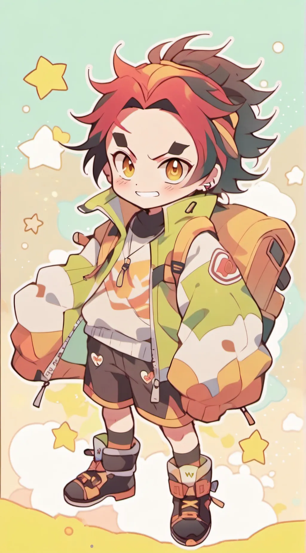 ai character: demon slayer background