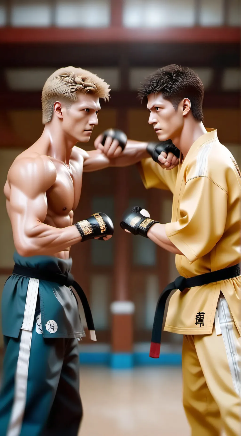 ai character: school fight background