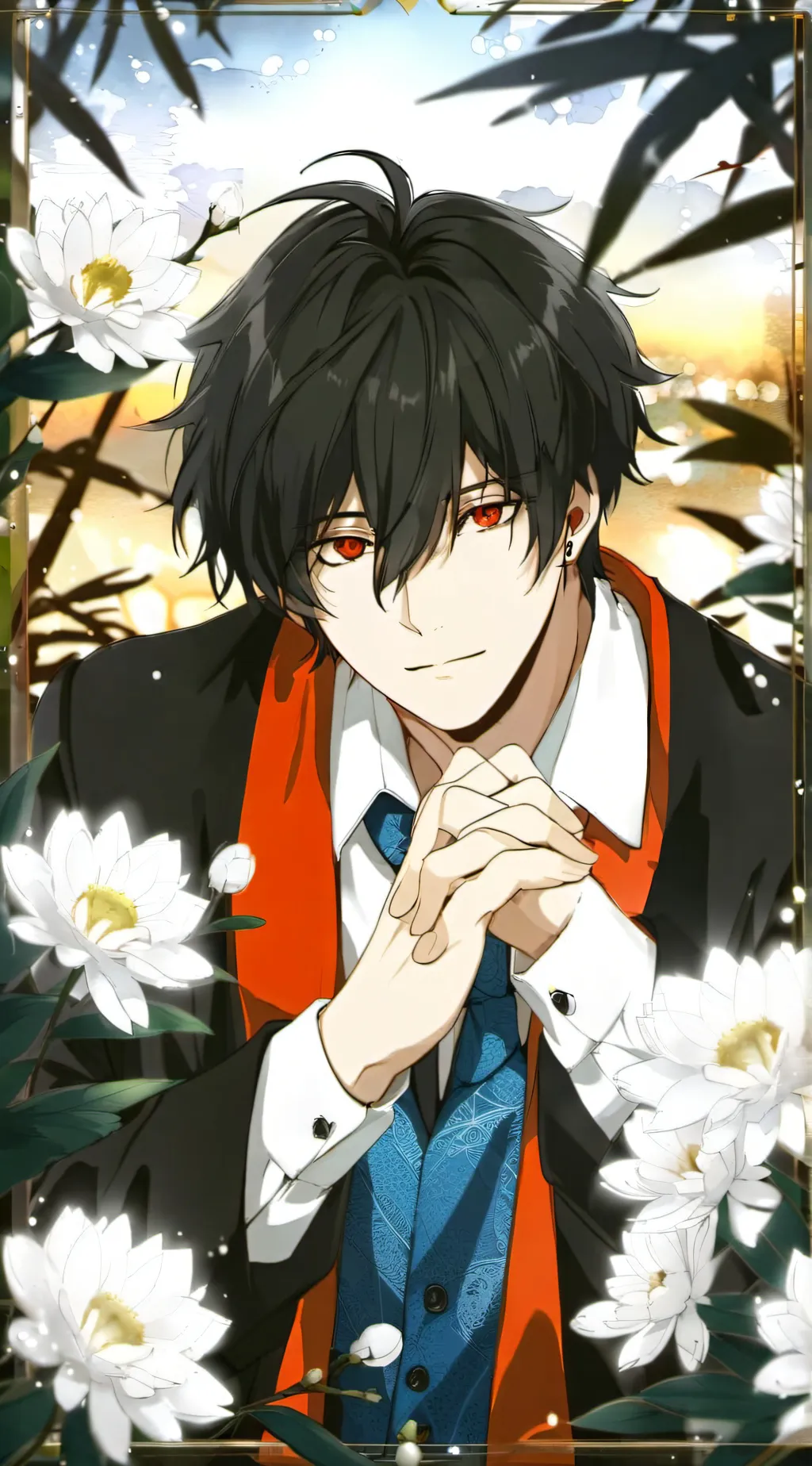 ai character: kirishima  background