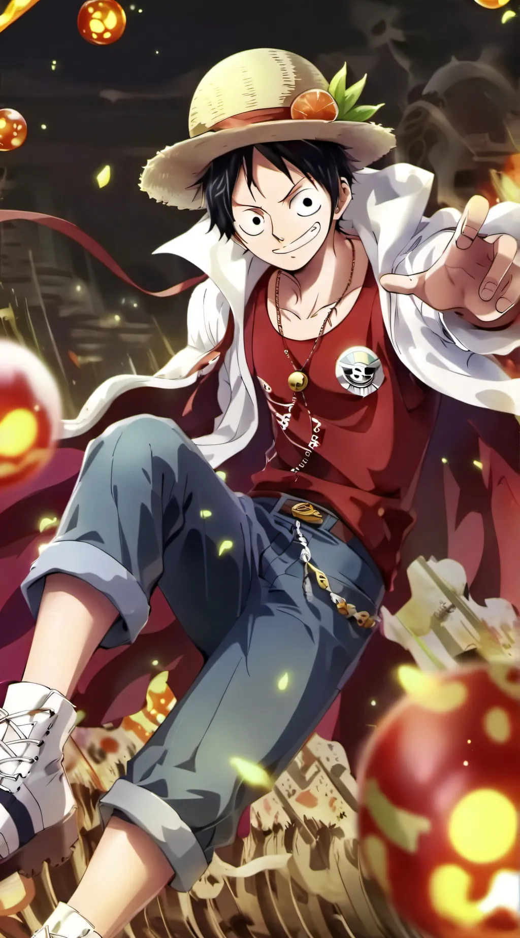 ai character: luffy background