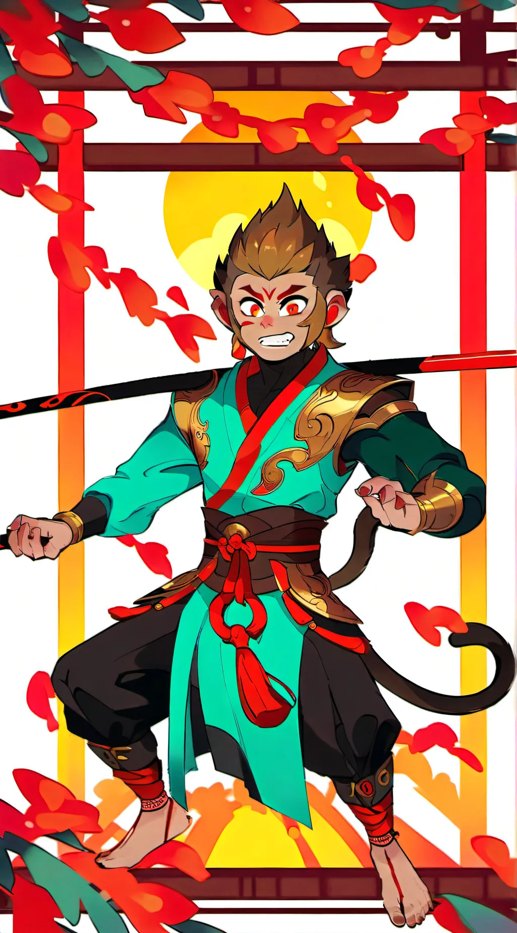 ai character: Monkey King background