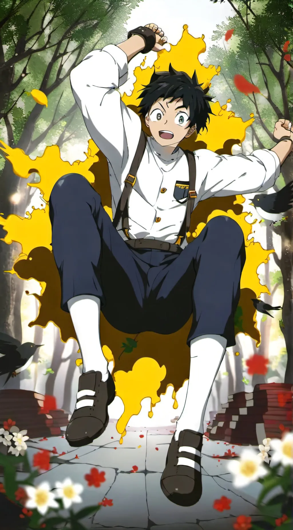 ai character: Denki background