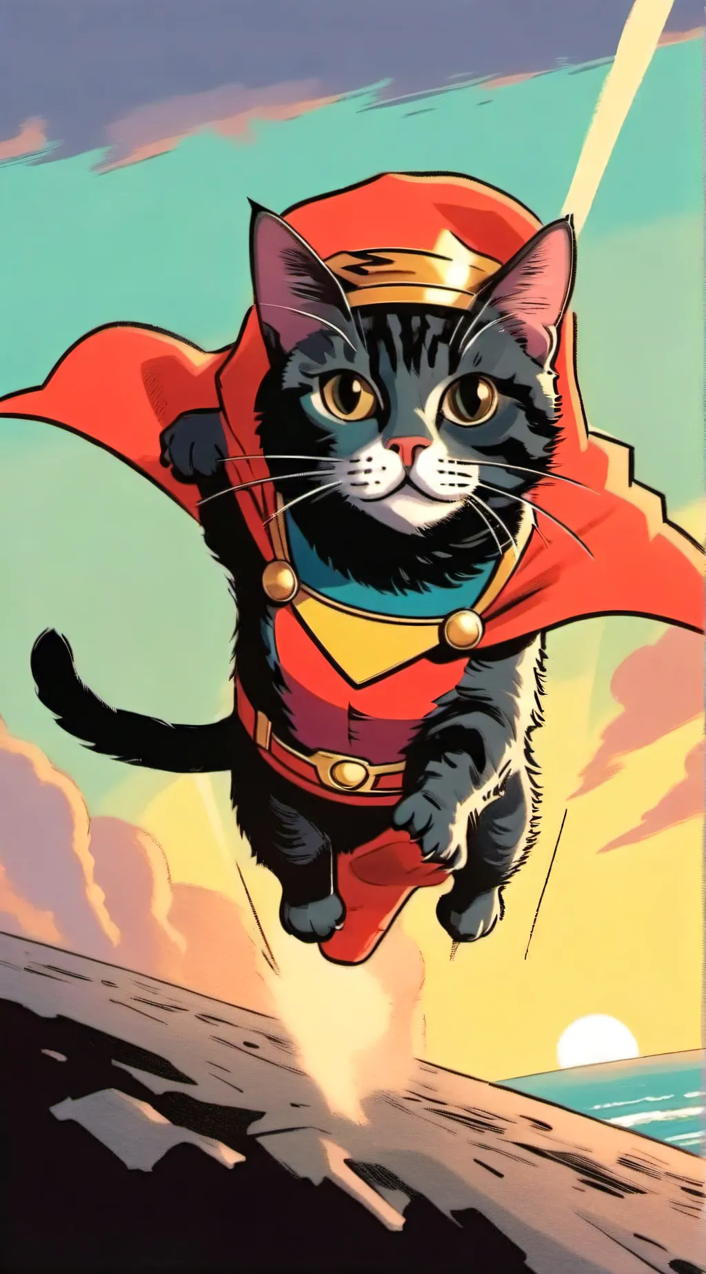 ai character: SuperCat background