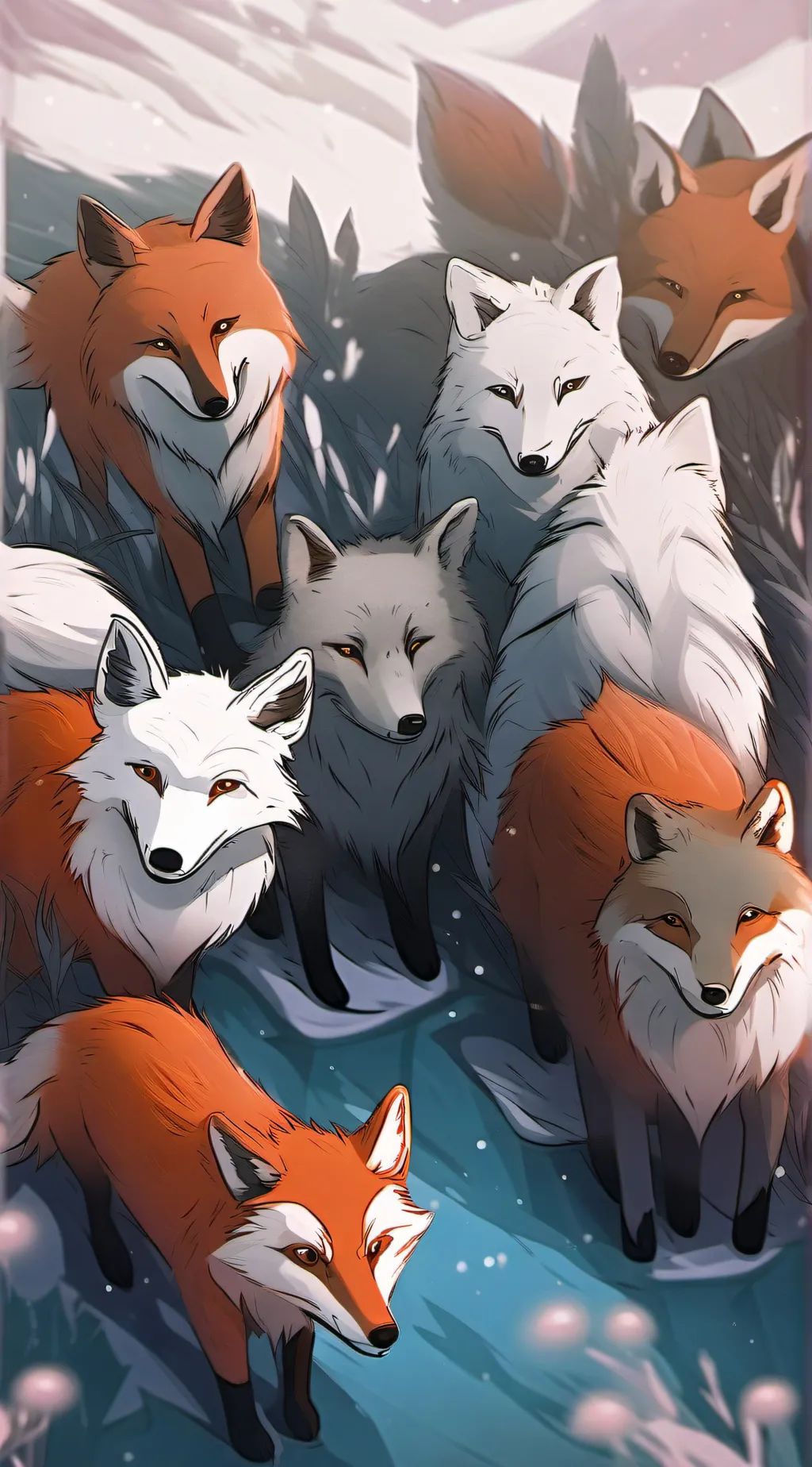 ai character: fox life background