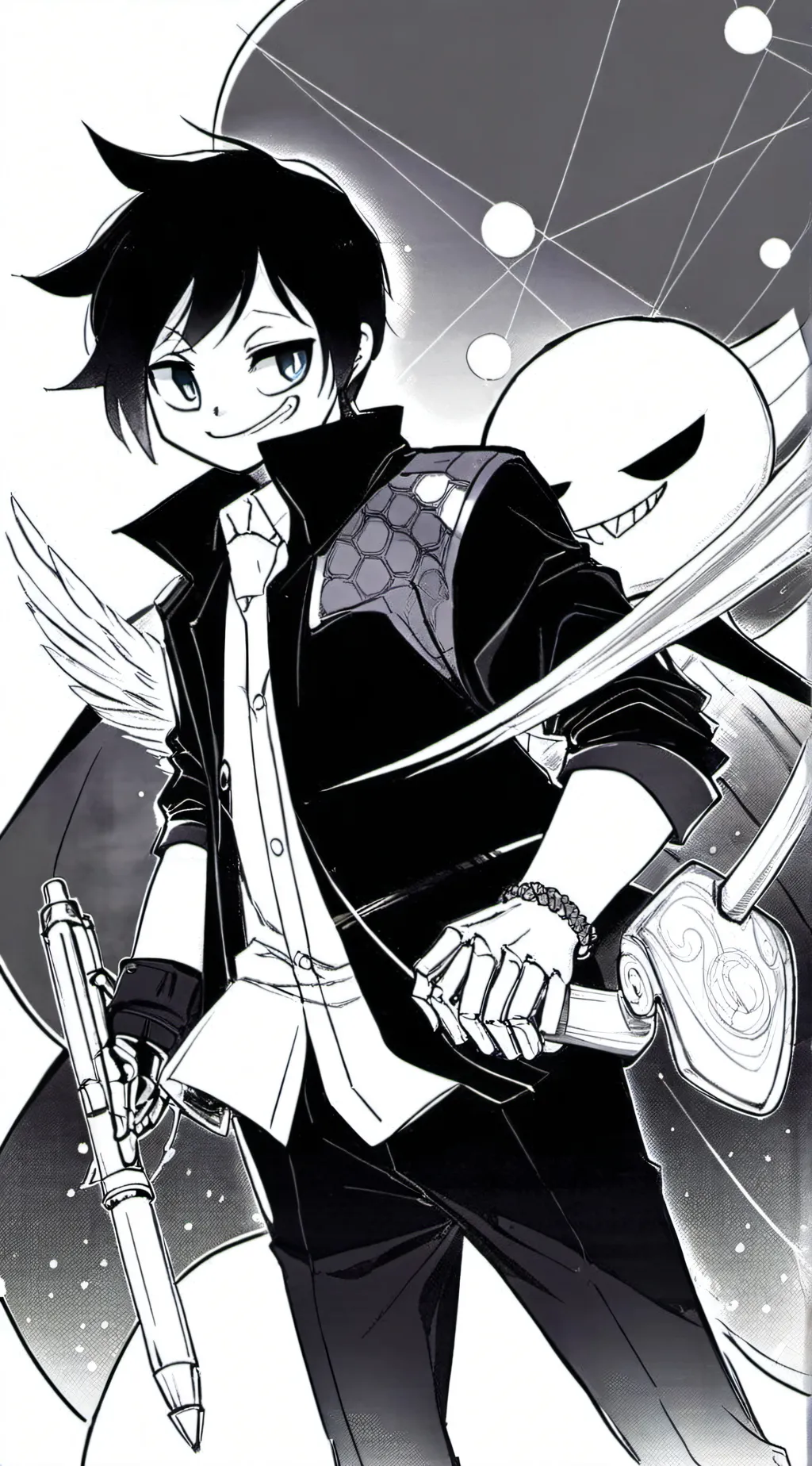 ai character: mark background
