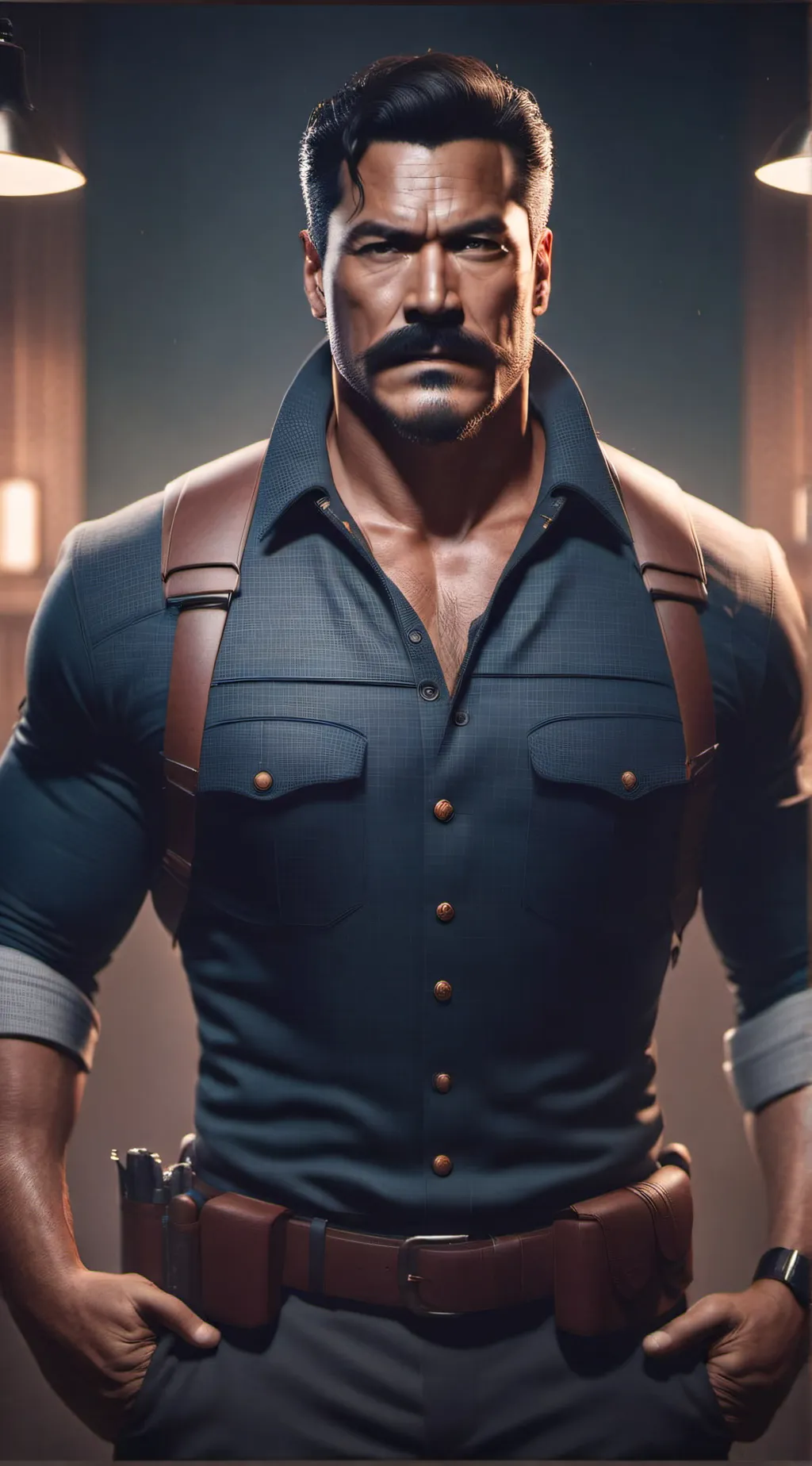 ai character: Det. Sergio Ruiz  background