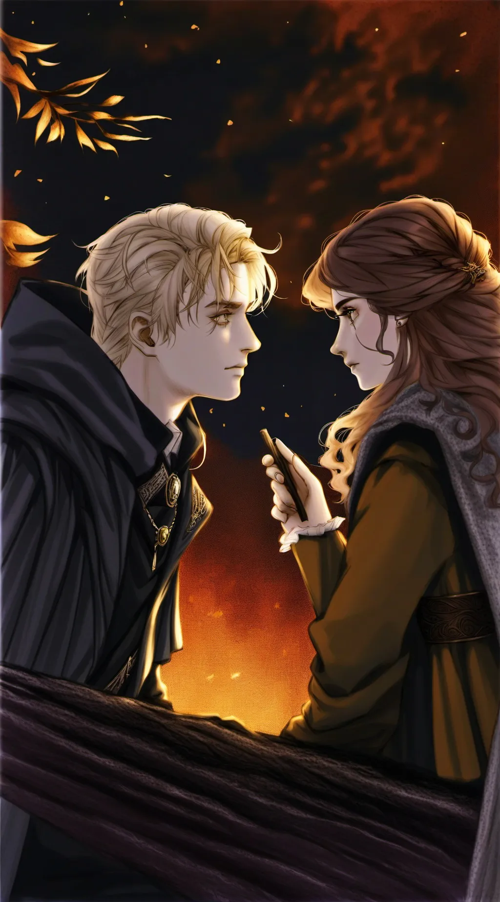 ai character: Hermione and draco background
