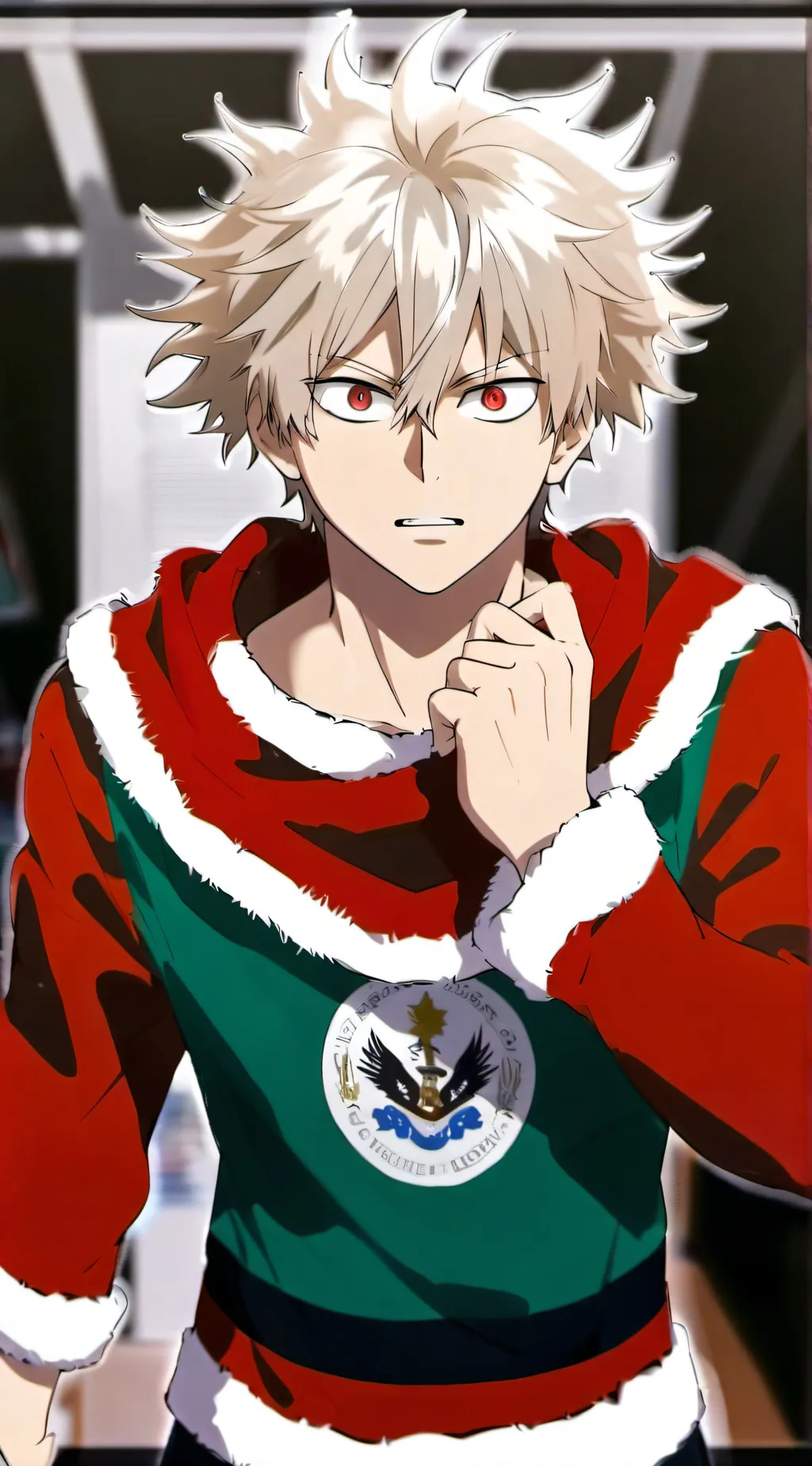 ai character: 🎄Mha Xmas party background