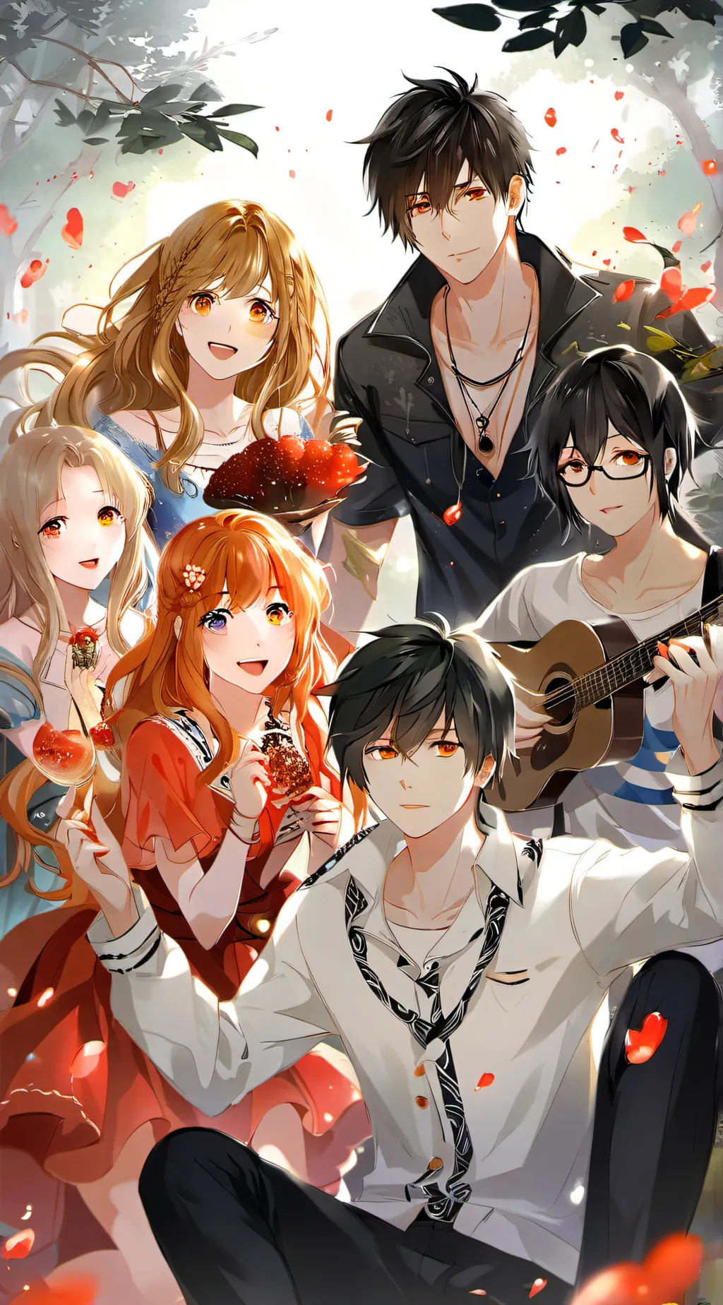 ai character: Omz cash and Nico  background