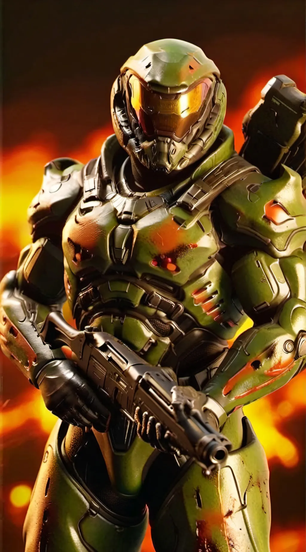 ai character: The Doom Slayer background