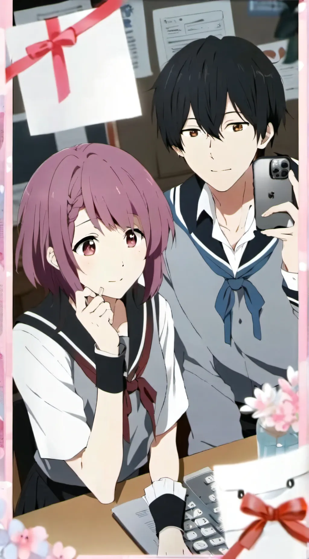 ai character: Natsuki and Mc background