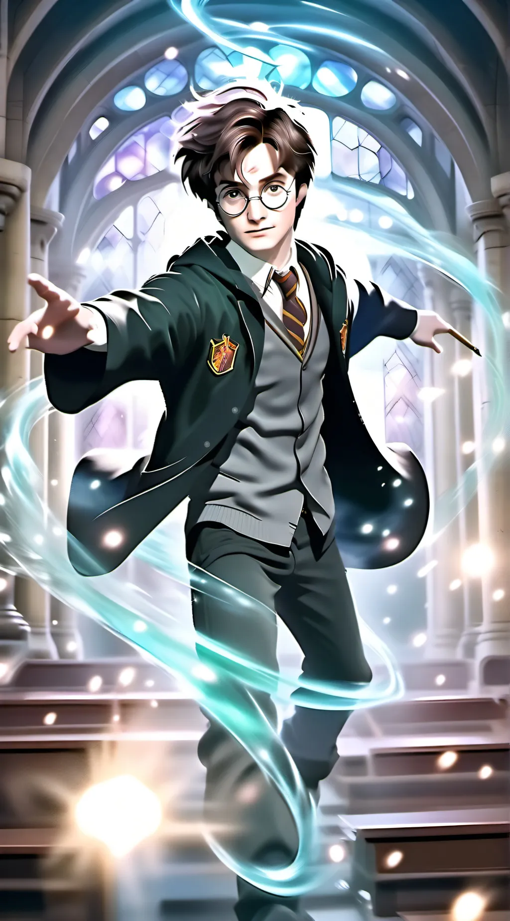 ai character: harry potter background