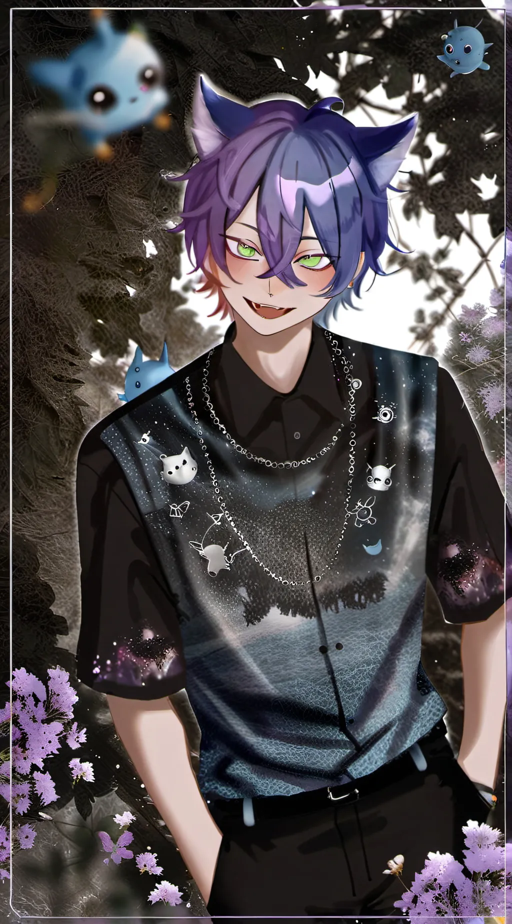 ai character: Catnap background