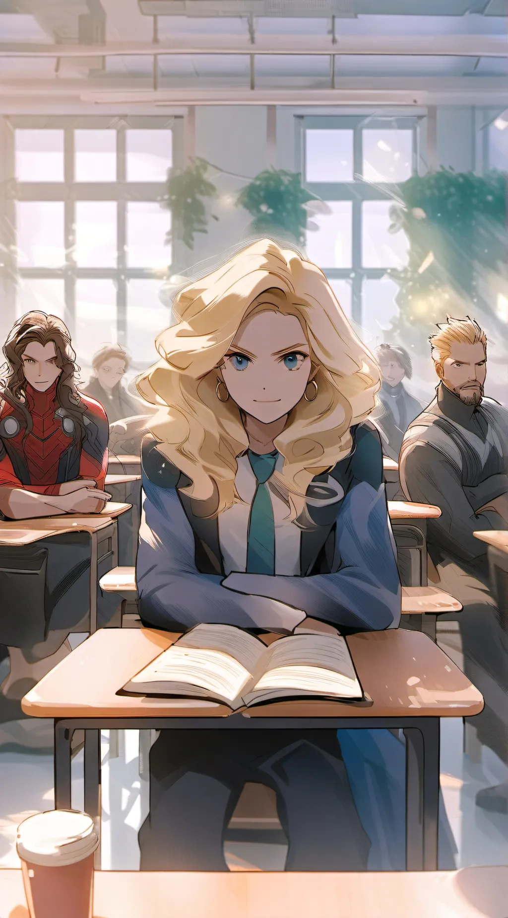 ai character: avenger&hope background