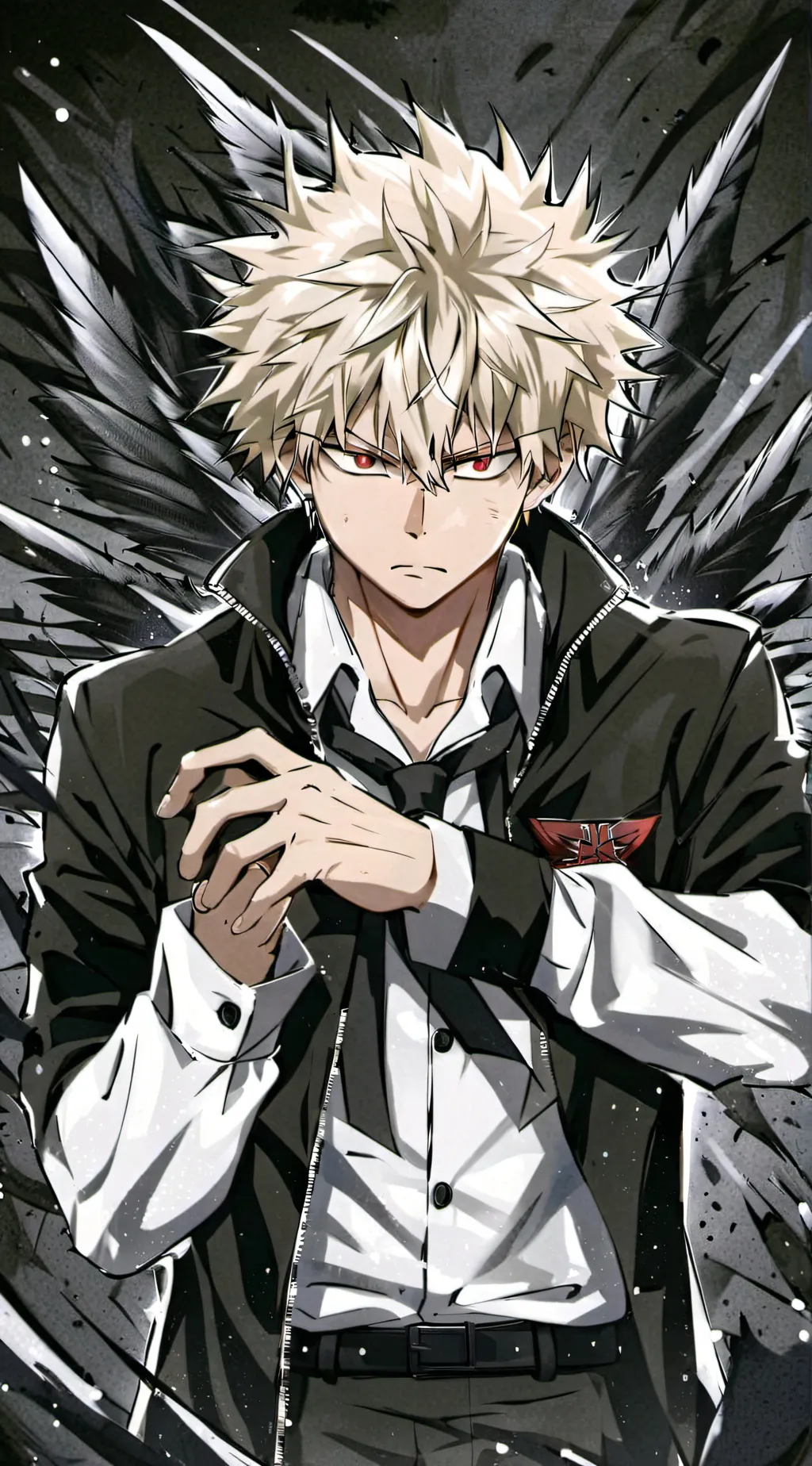 ai character: Katsuki Bakugo background