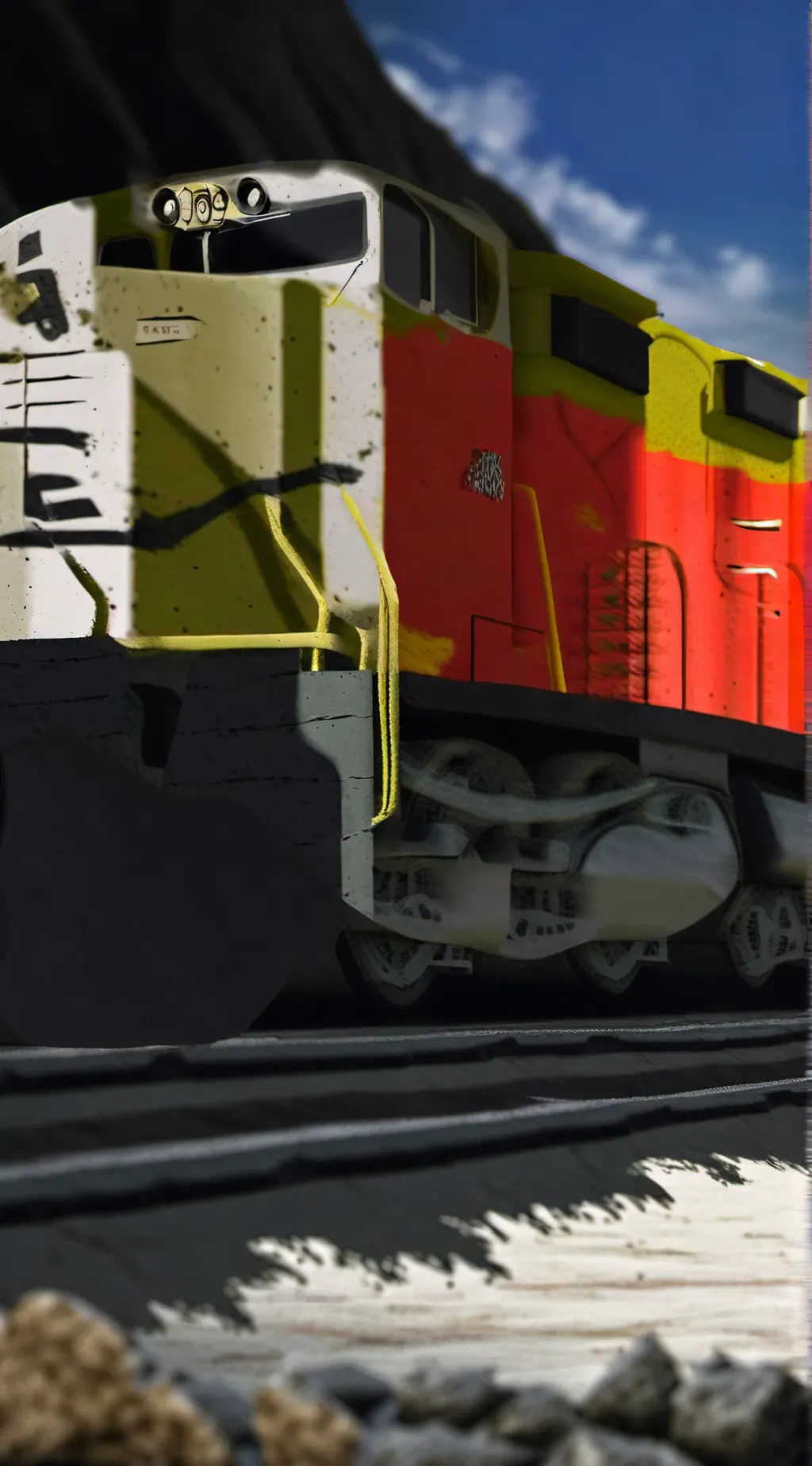 ai character: Train background