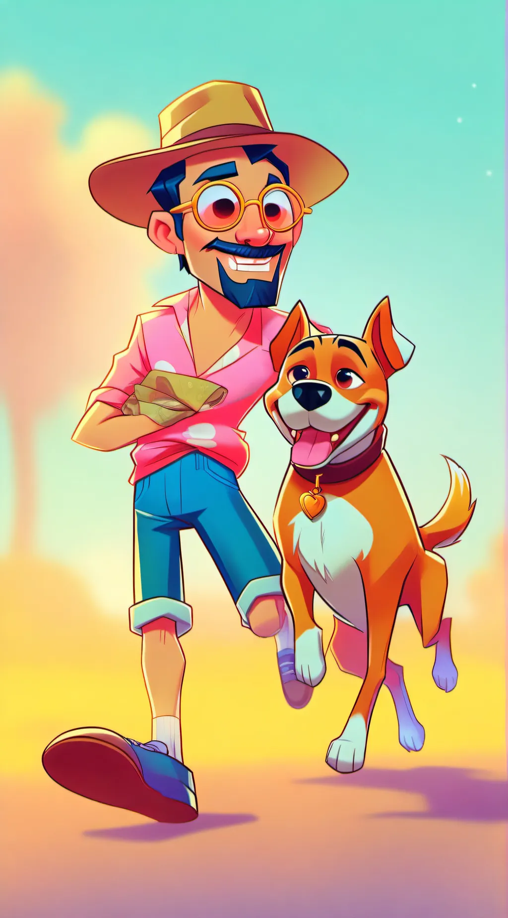 ai character: Australian man background