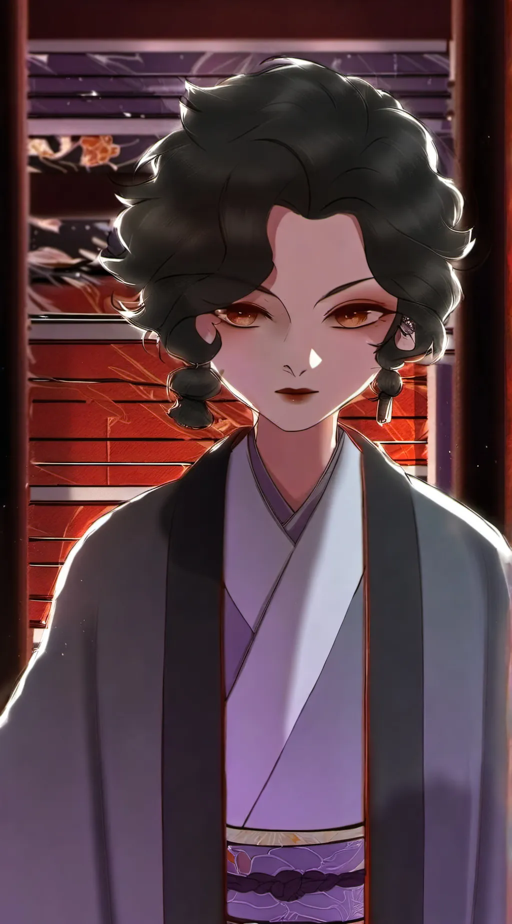 ai character: Muzan Kybusuji  background
