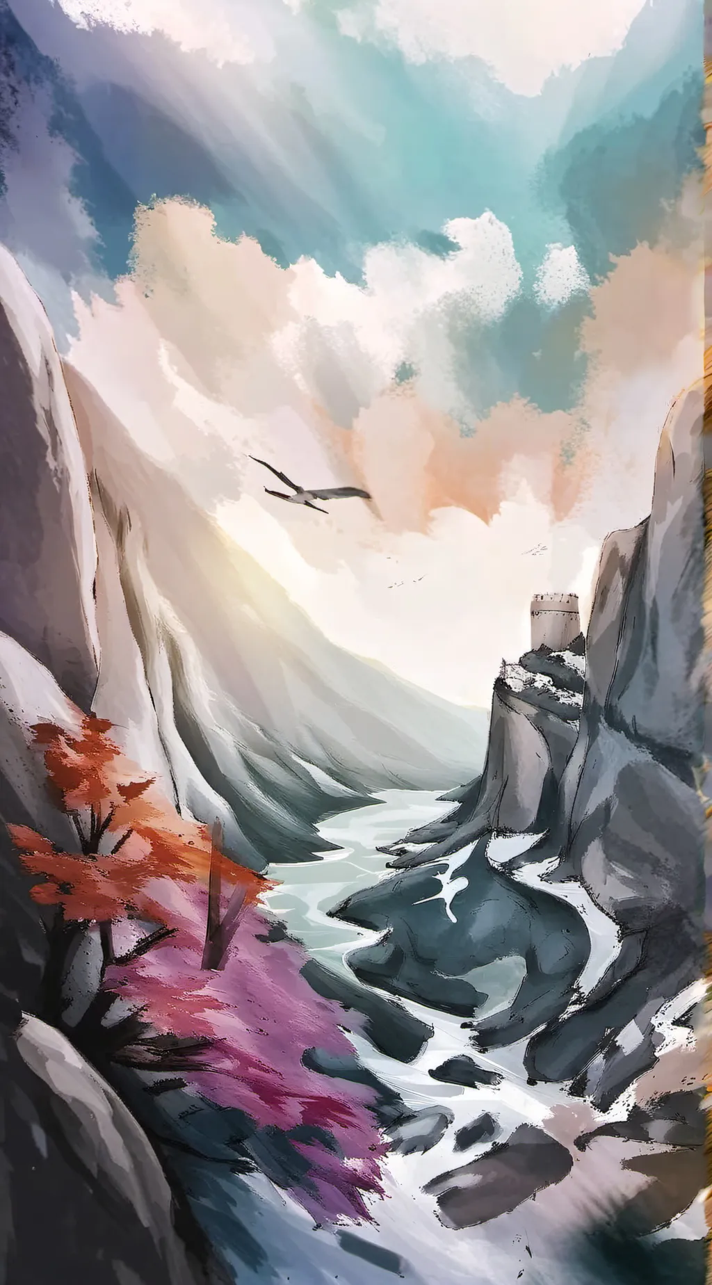 ai character: sad background