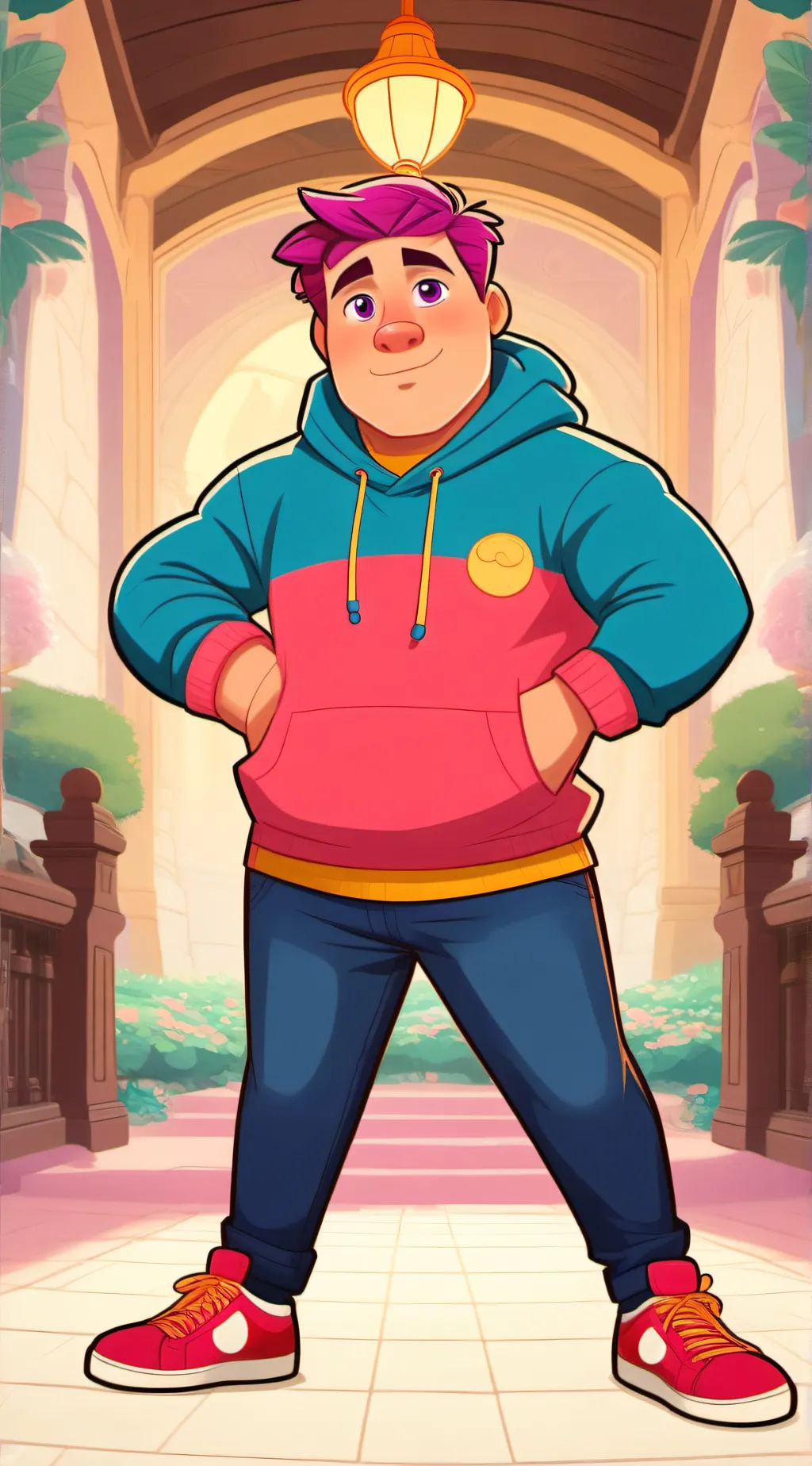 ai character: Embarrassment background