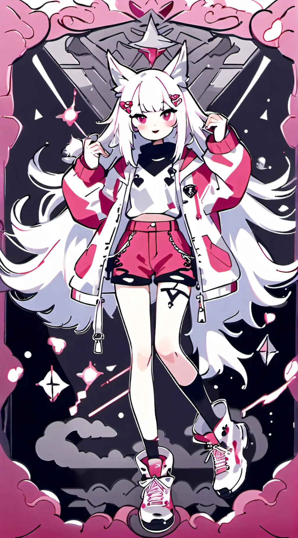 ai character: Strawberry  background