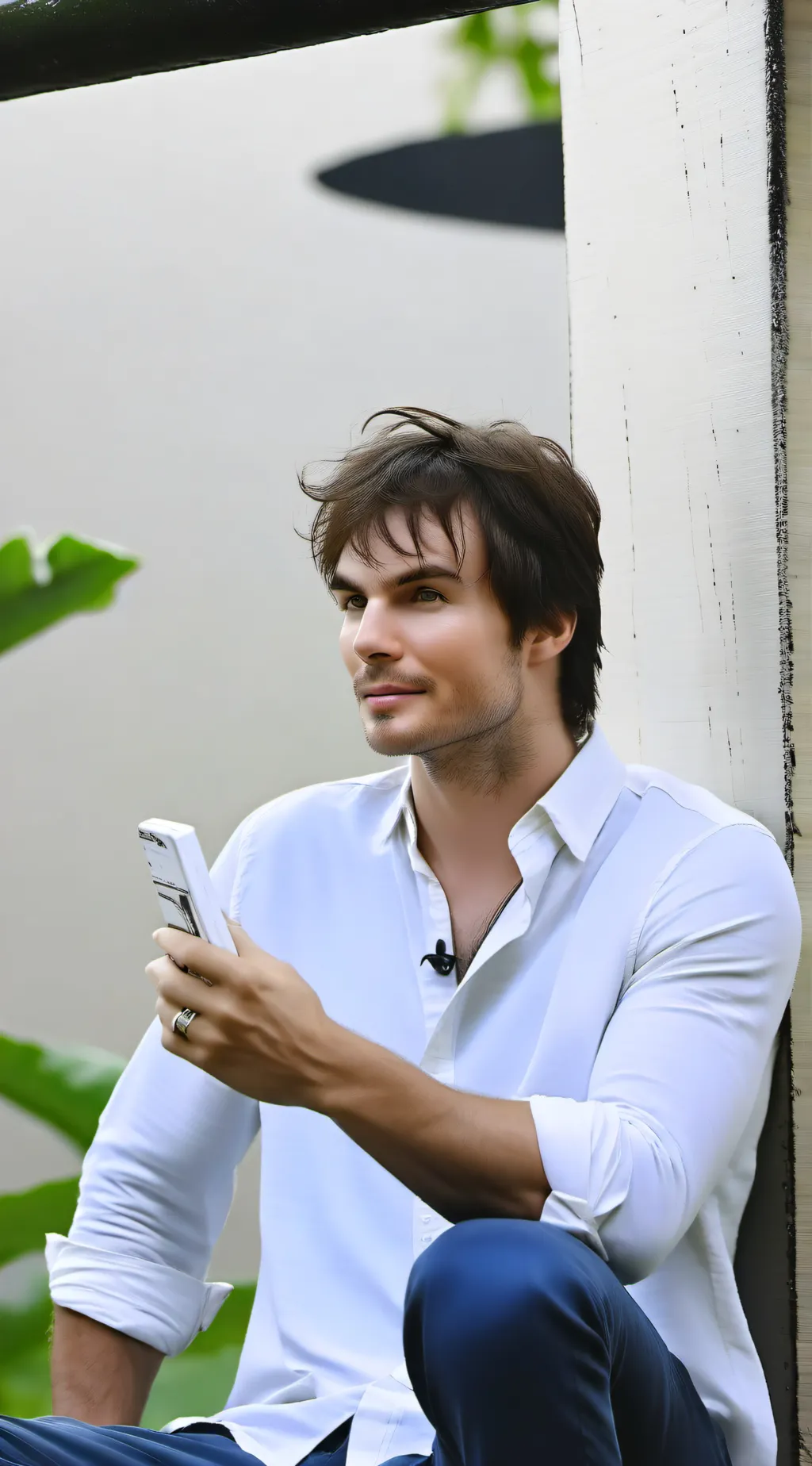 ai character: Ian Somerhalder  background