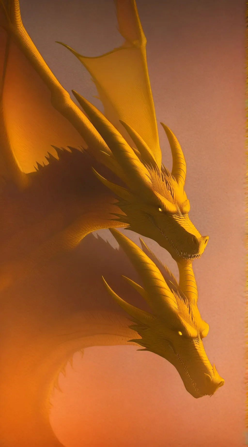 ai character: Ghidorah  background