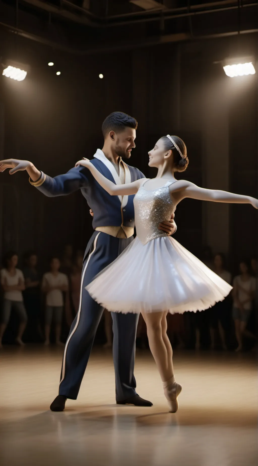 ai character:  dance class background