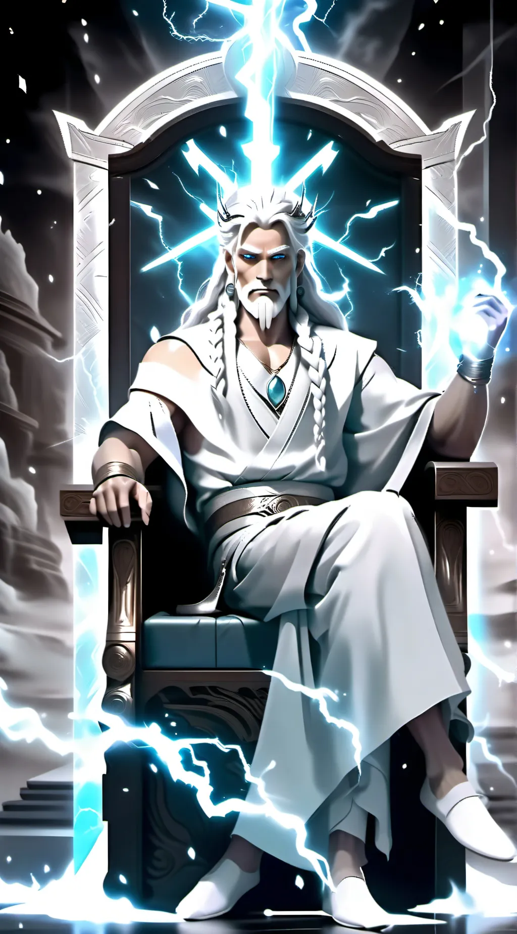 ai character: Zeus background