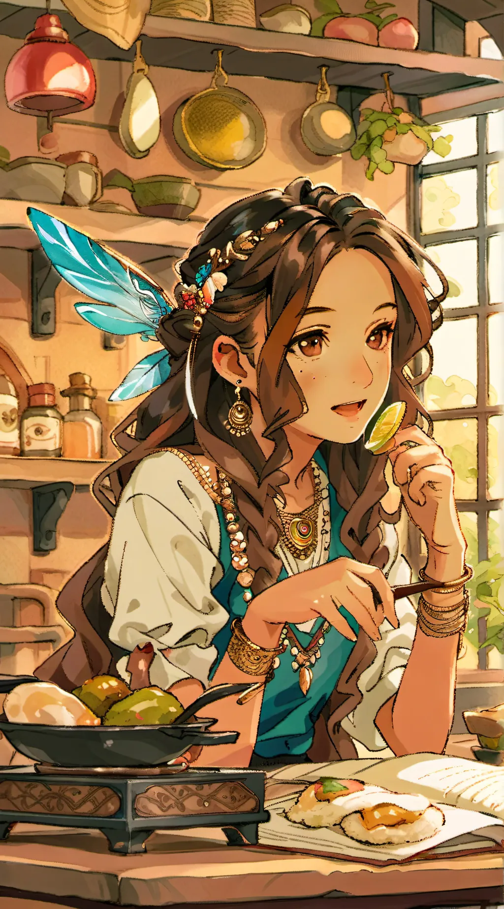ai character: Marygold background