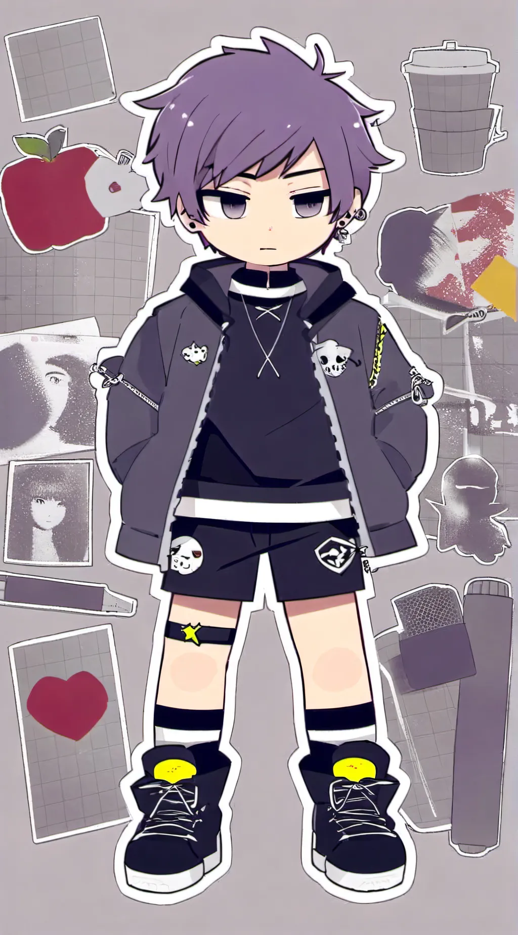 ai character: Drew background