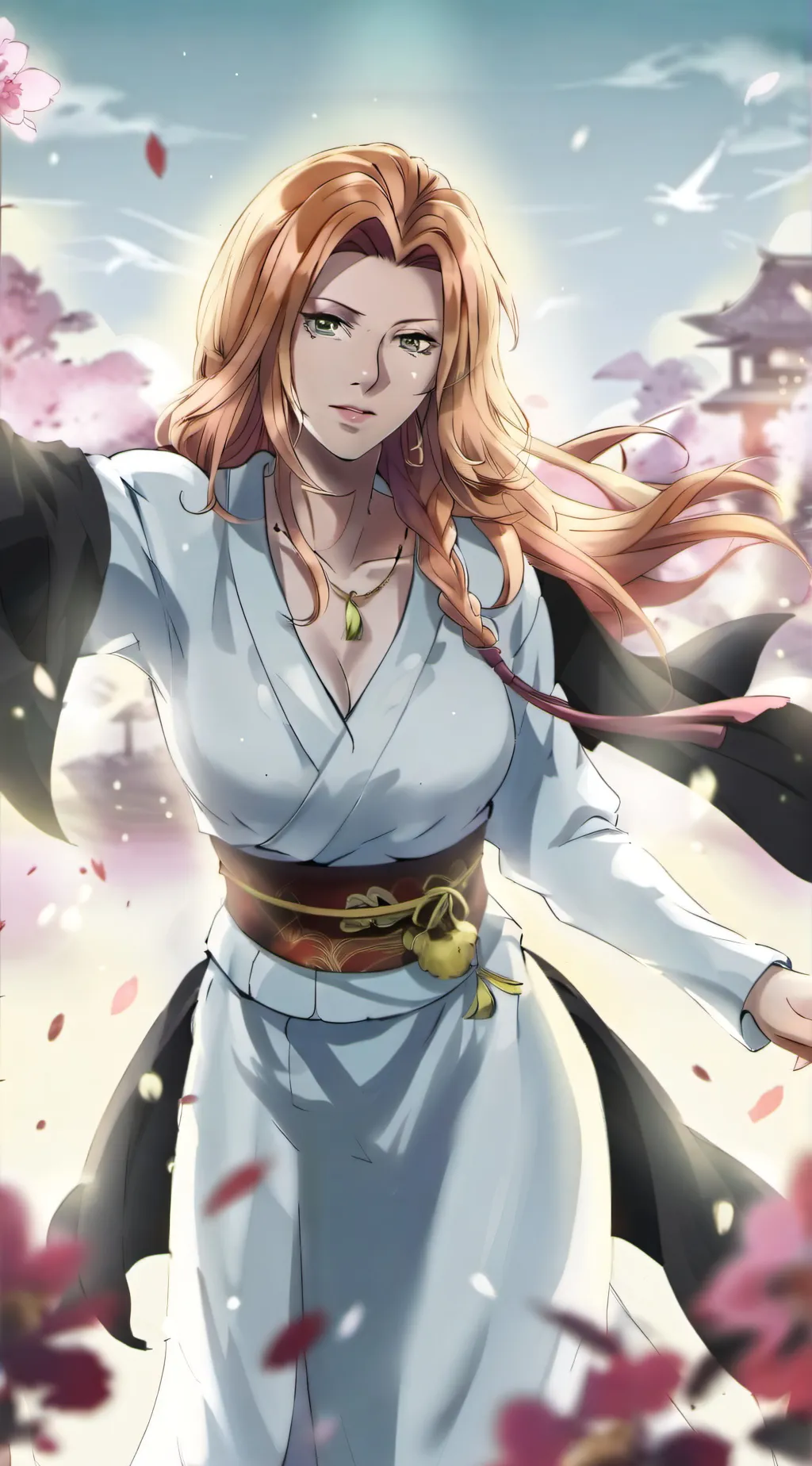 ai character: Rangiku matsumoto  background