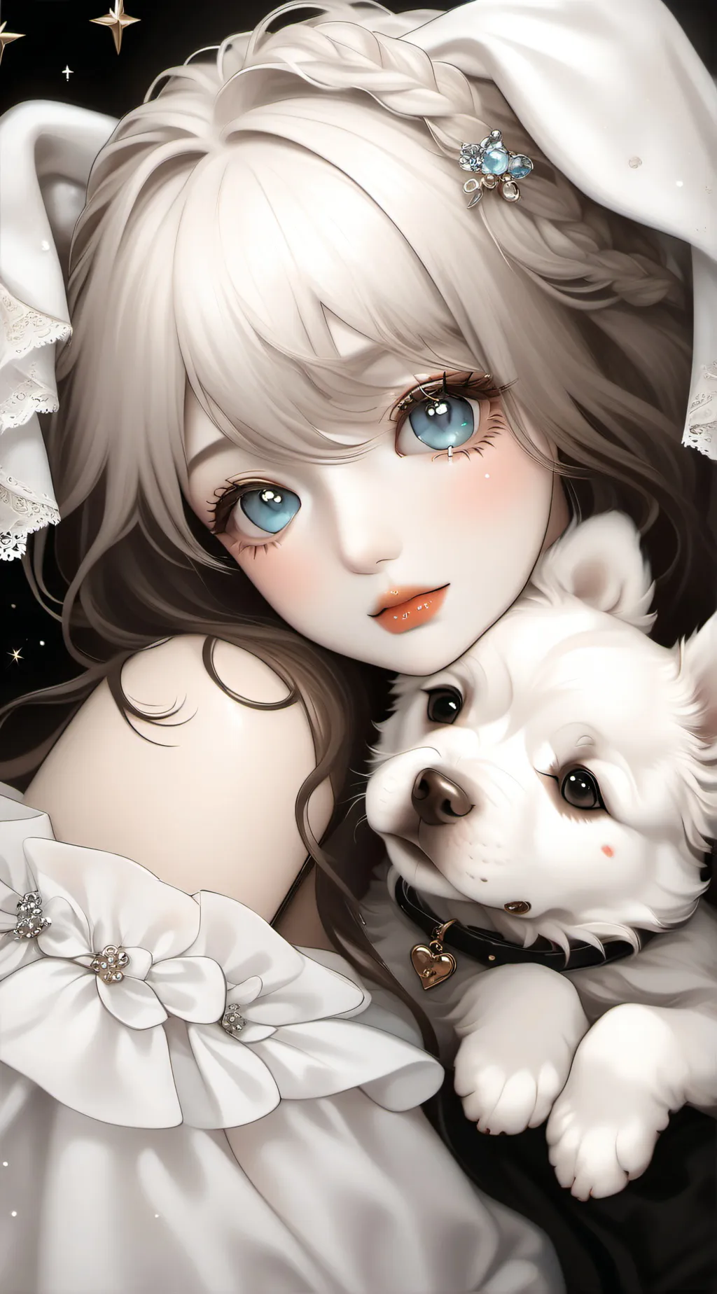 ai character: dog background