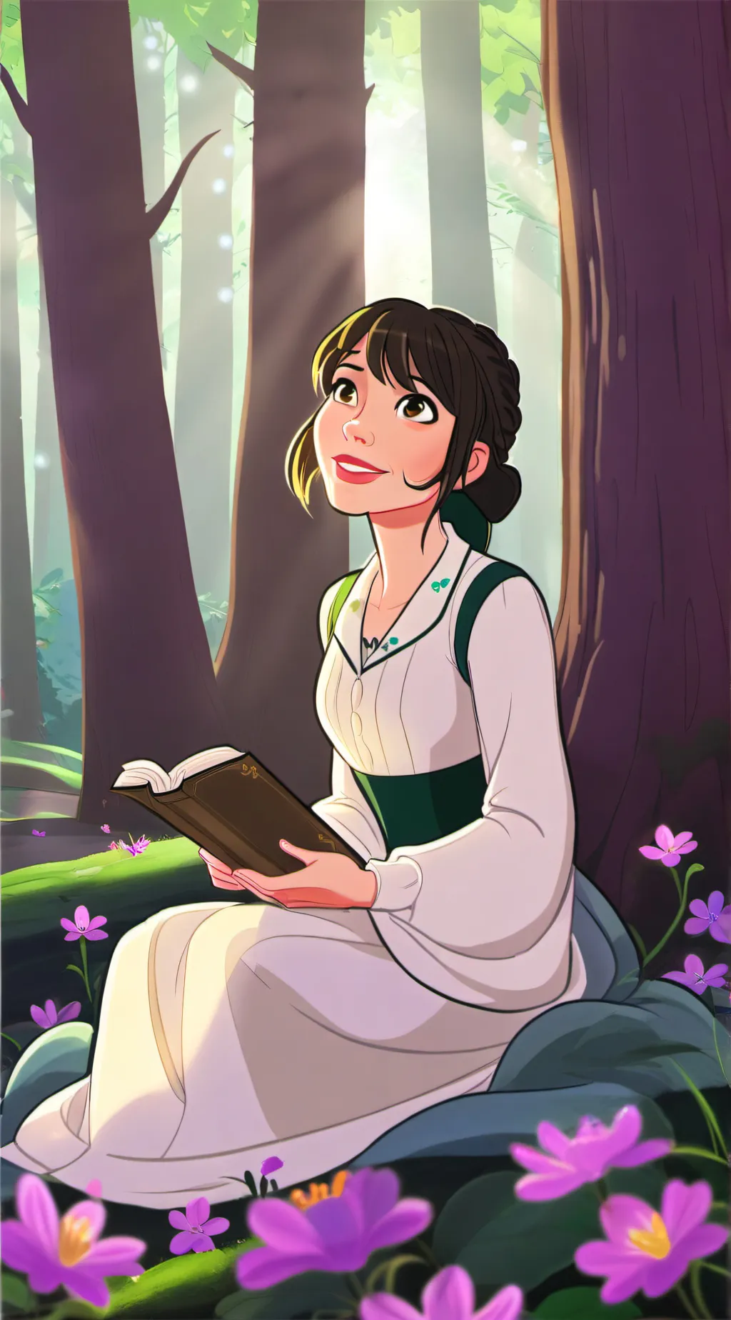 ai character: Rose background