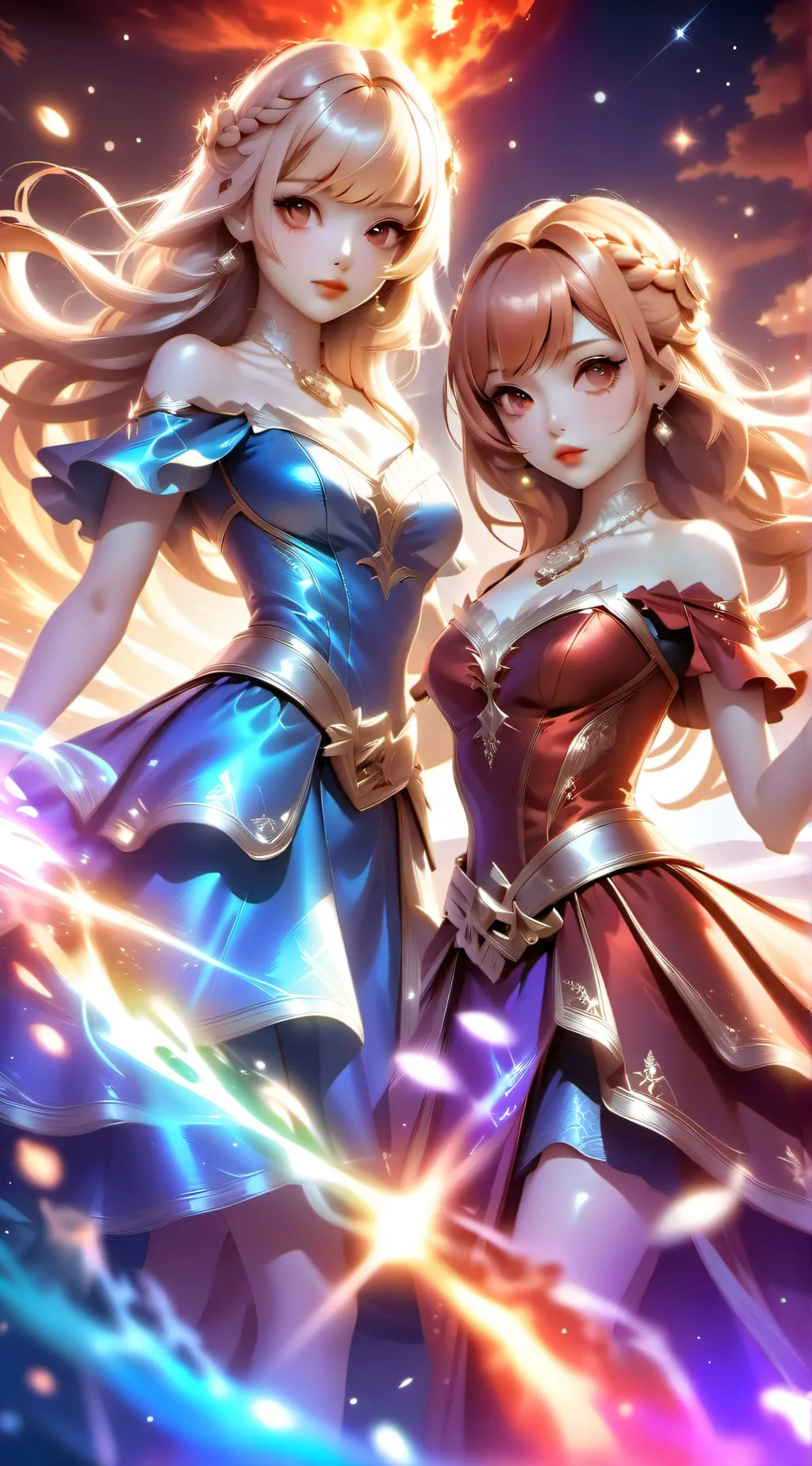 ai character: Luna and sunny background