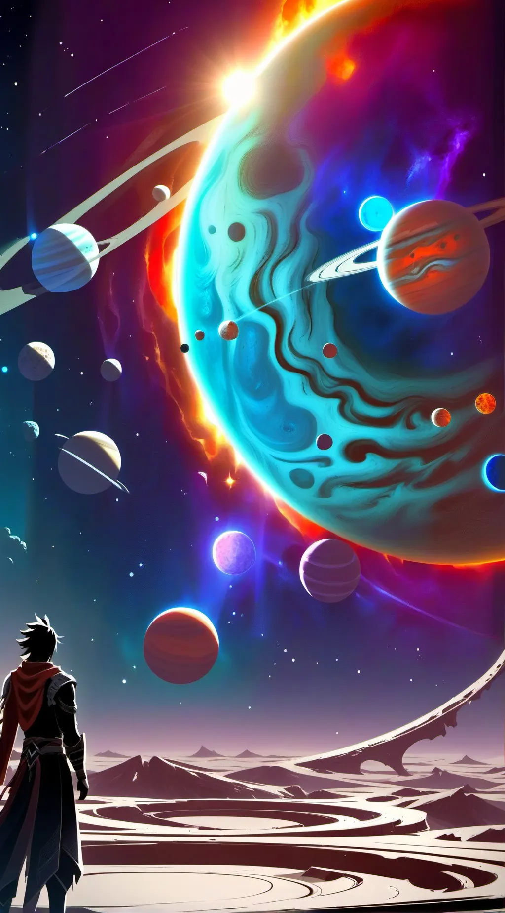 ai character: Solar Balls background
