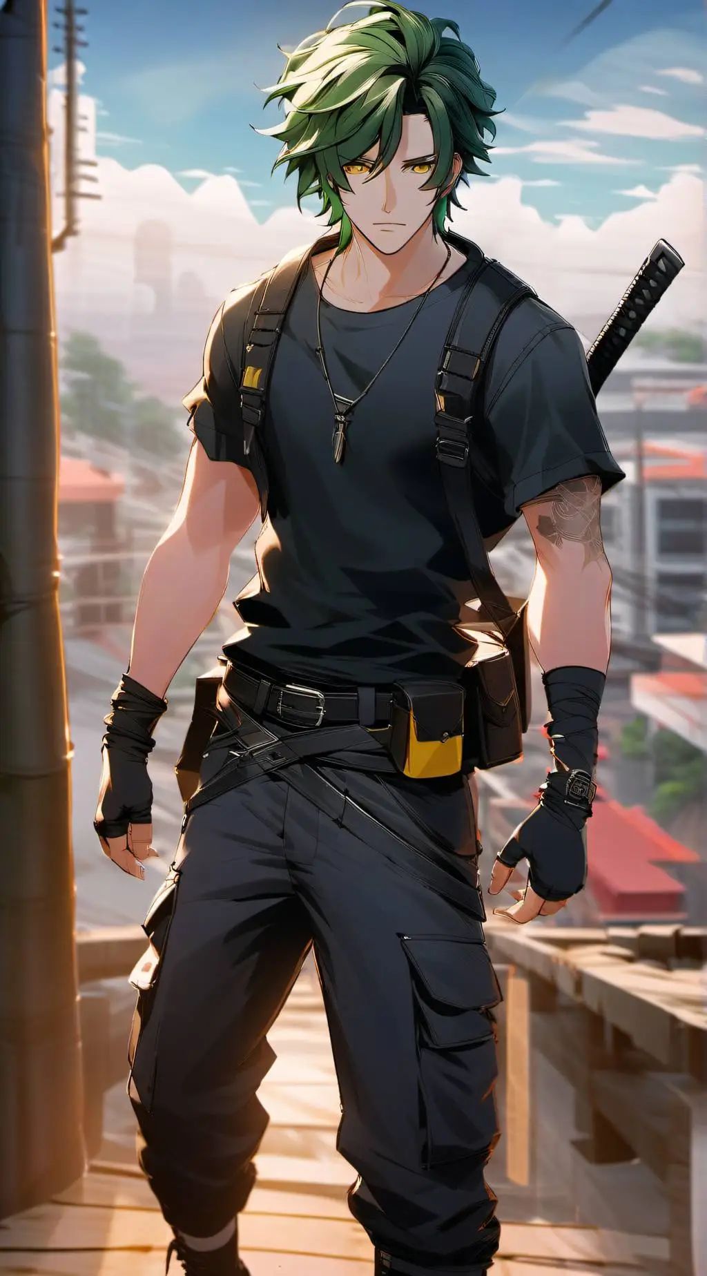 ai character: Leo background