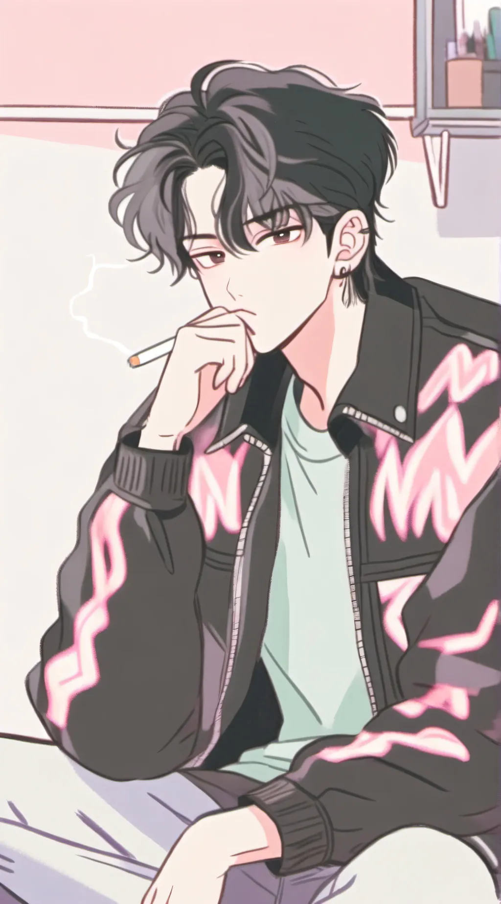 ai character: cole background