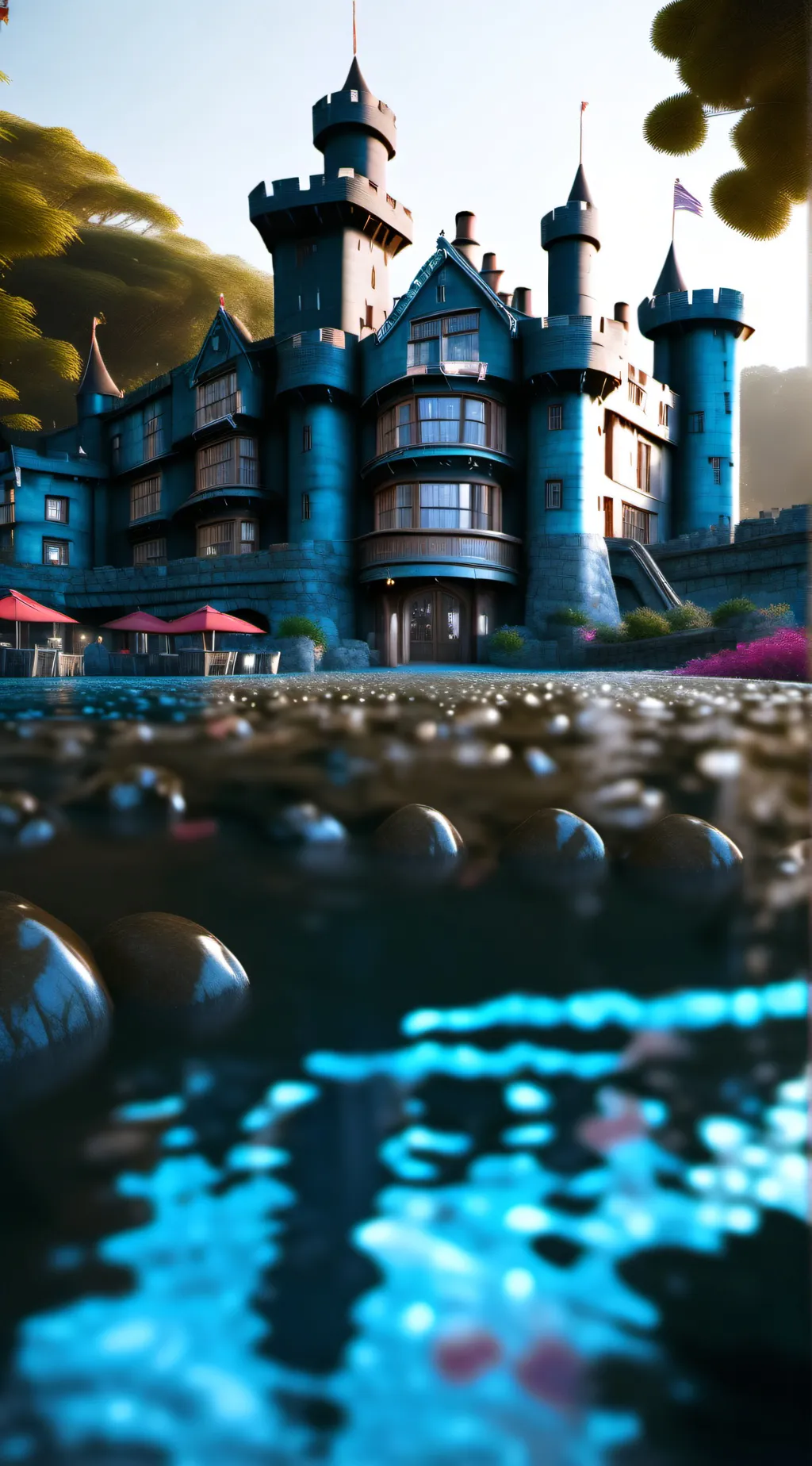 ai character: Alton towers  background