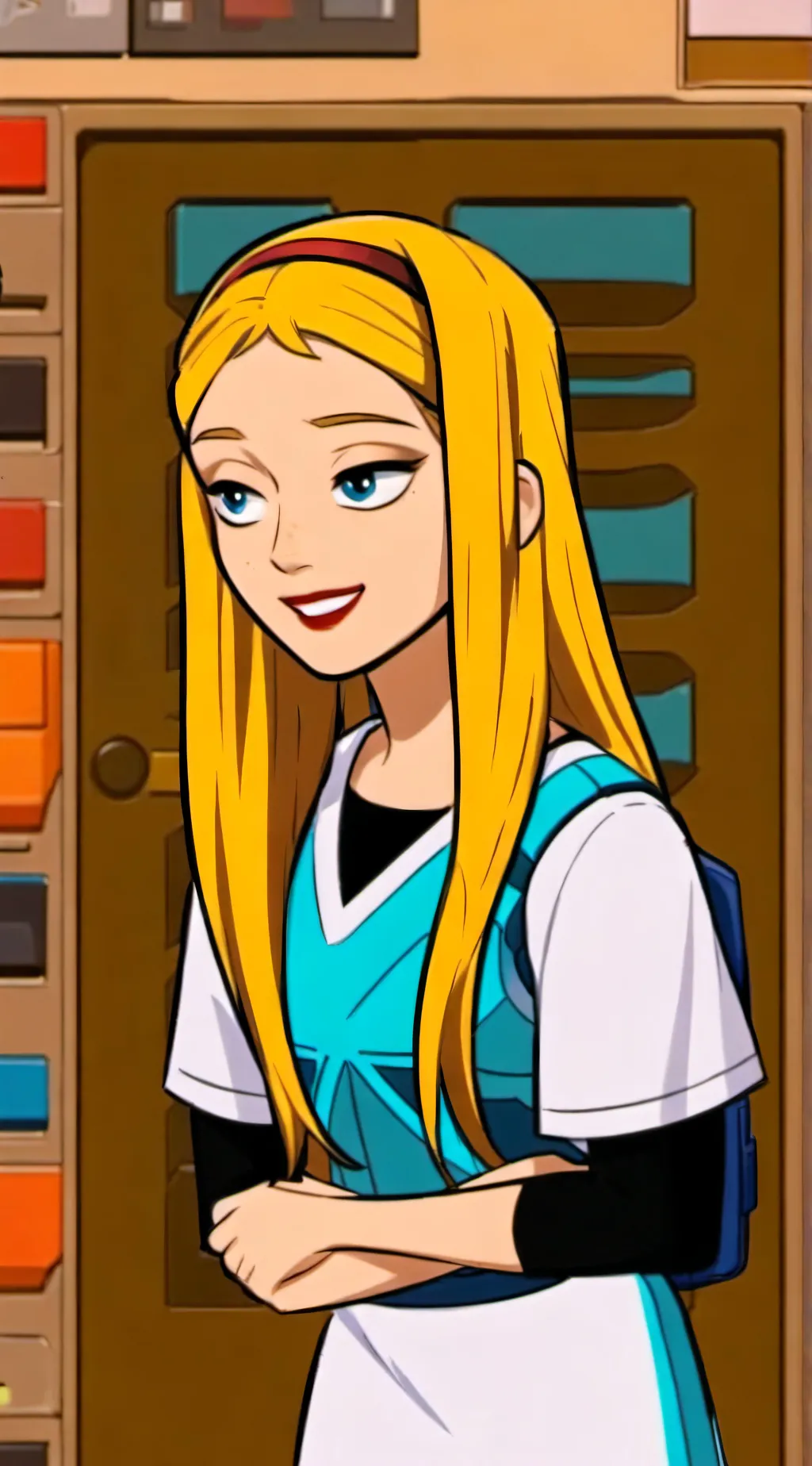 ai character: Lindsay  background