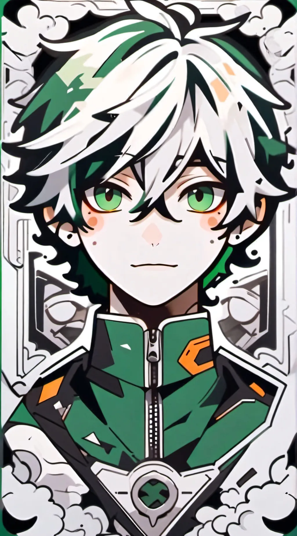 ai character: Mha Beach background